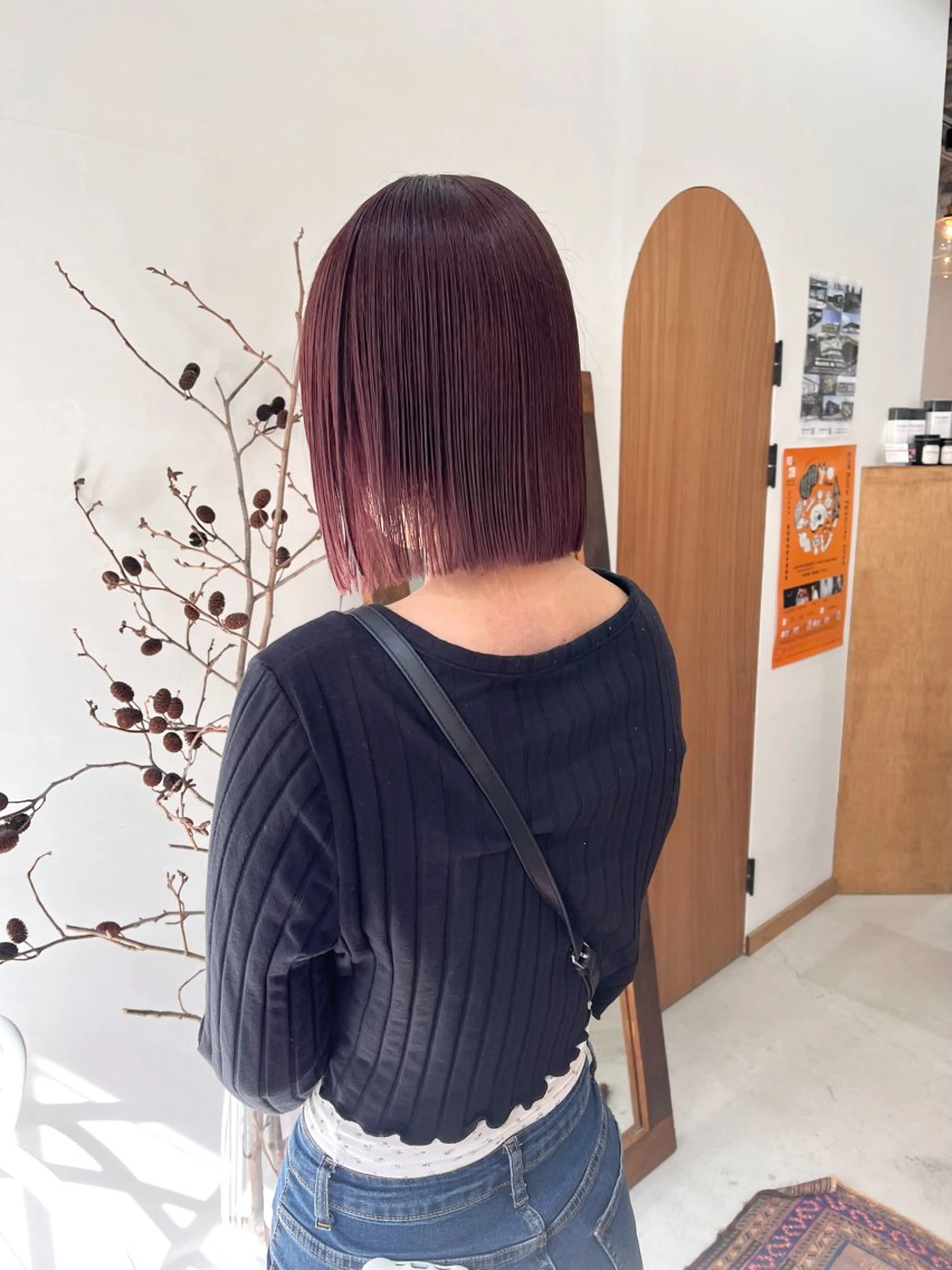 ショート カラー ヘアアレンジ ブリーチ ダブルカラー ブリーチなしカラー ボブ カット ヘアカラー トリートメント ena/ブリーチなし 透明感・レイヤー🎀のヘアスタイル