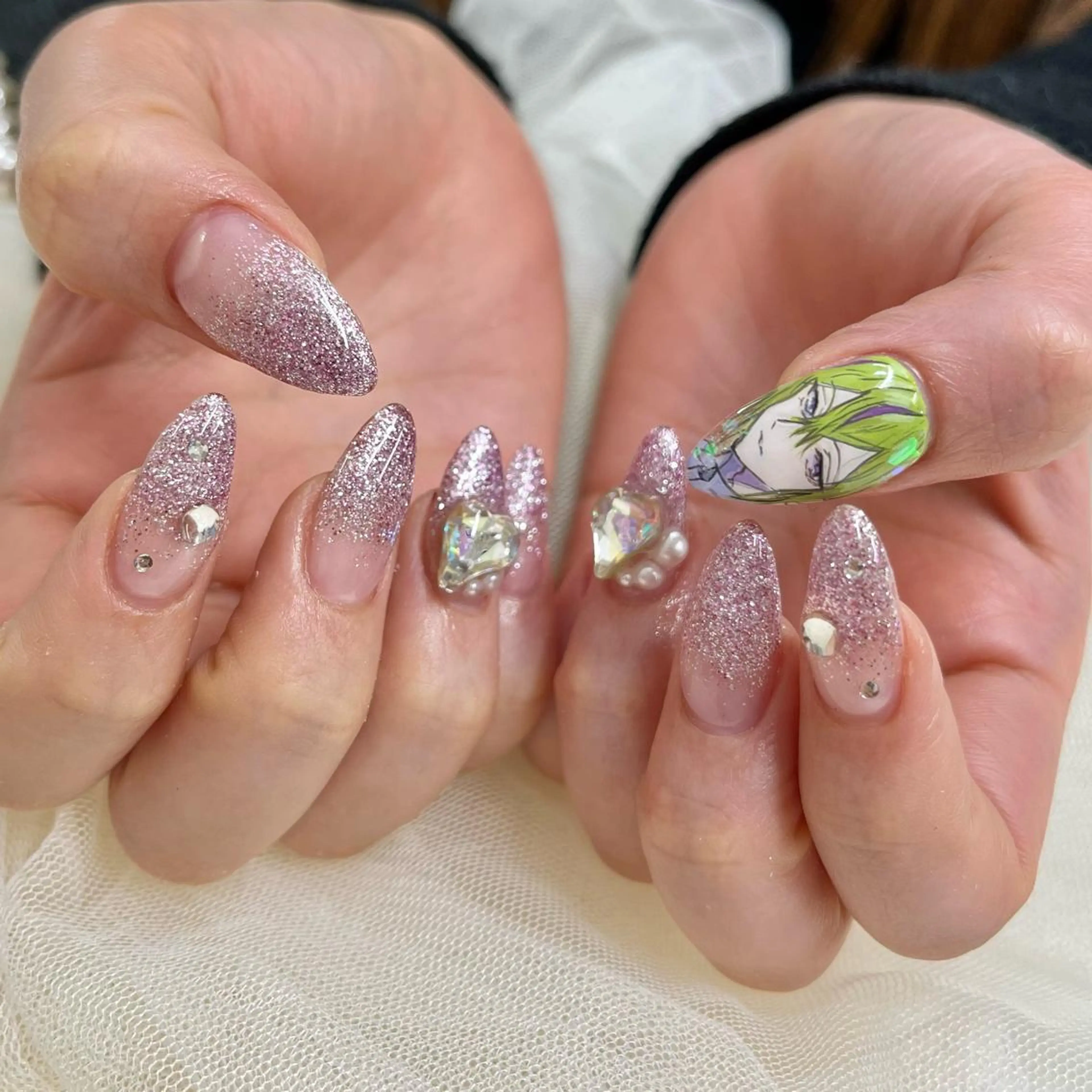 ロング ハンドネイル 池袋痛ネイル Nok. 渡辺のネイルデザイン