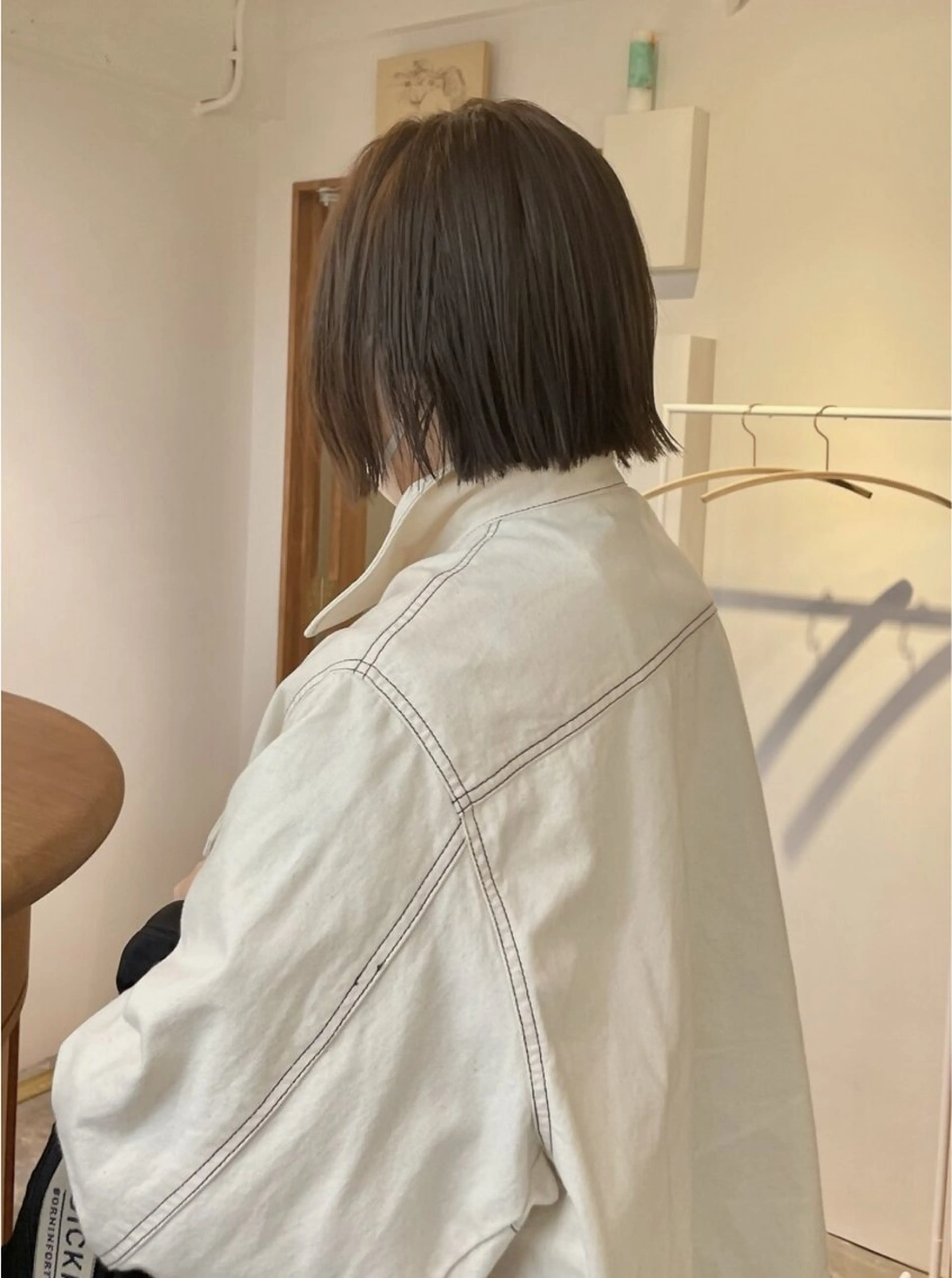 ショート カラー グレージュ オリーブグレージュ オリーブグレー ヘアカラー ENIEN MAKE'S 立川所属・立川/艶髪ブラウン カラーYUJIのヘアスタイル