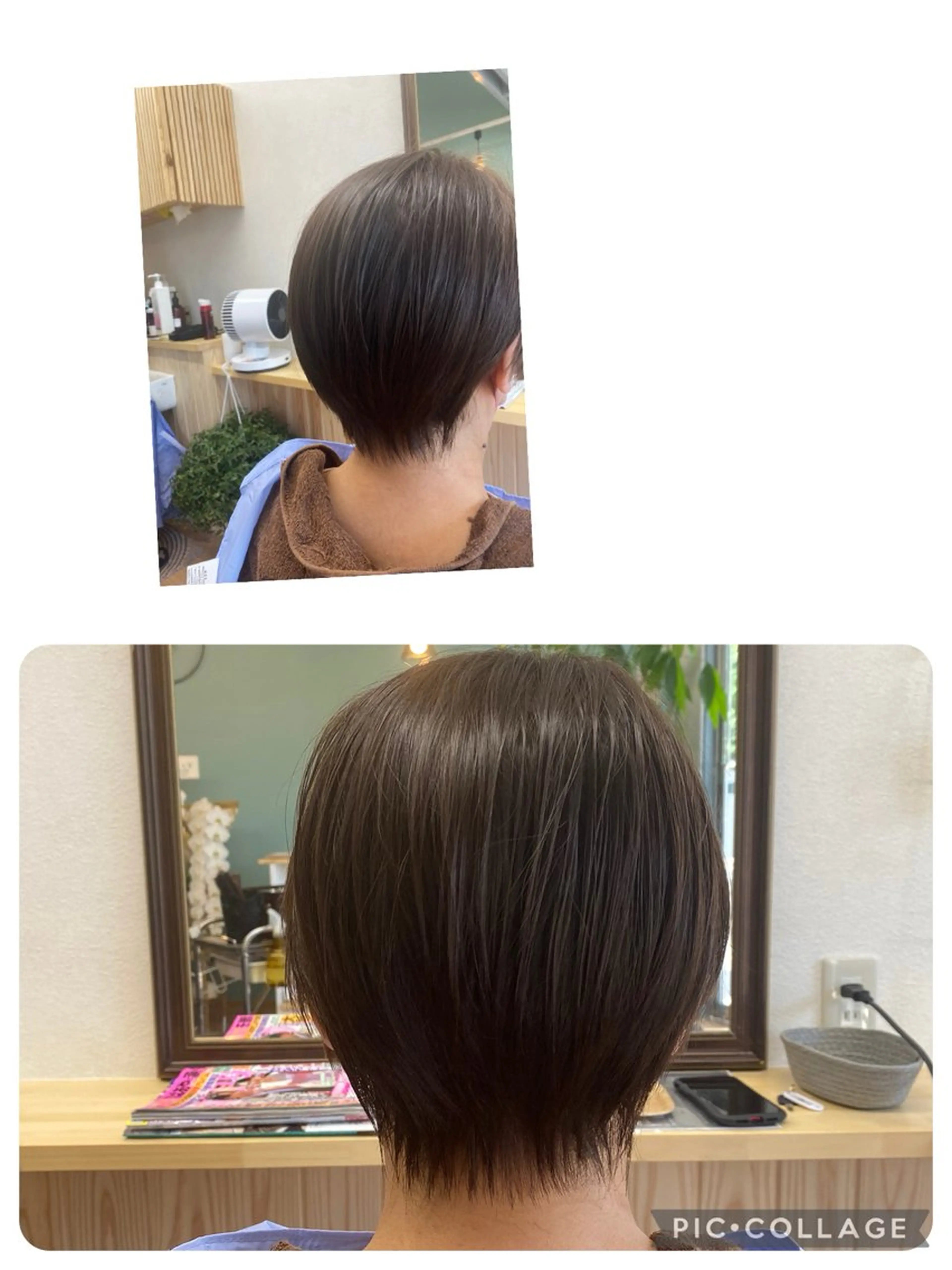 ショート カラー ベージュカラー Ichimura mutsumiのヘアスタイル