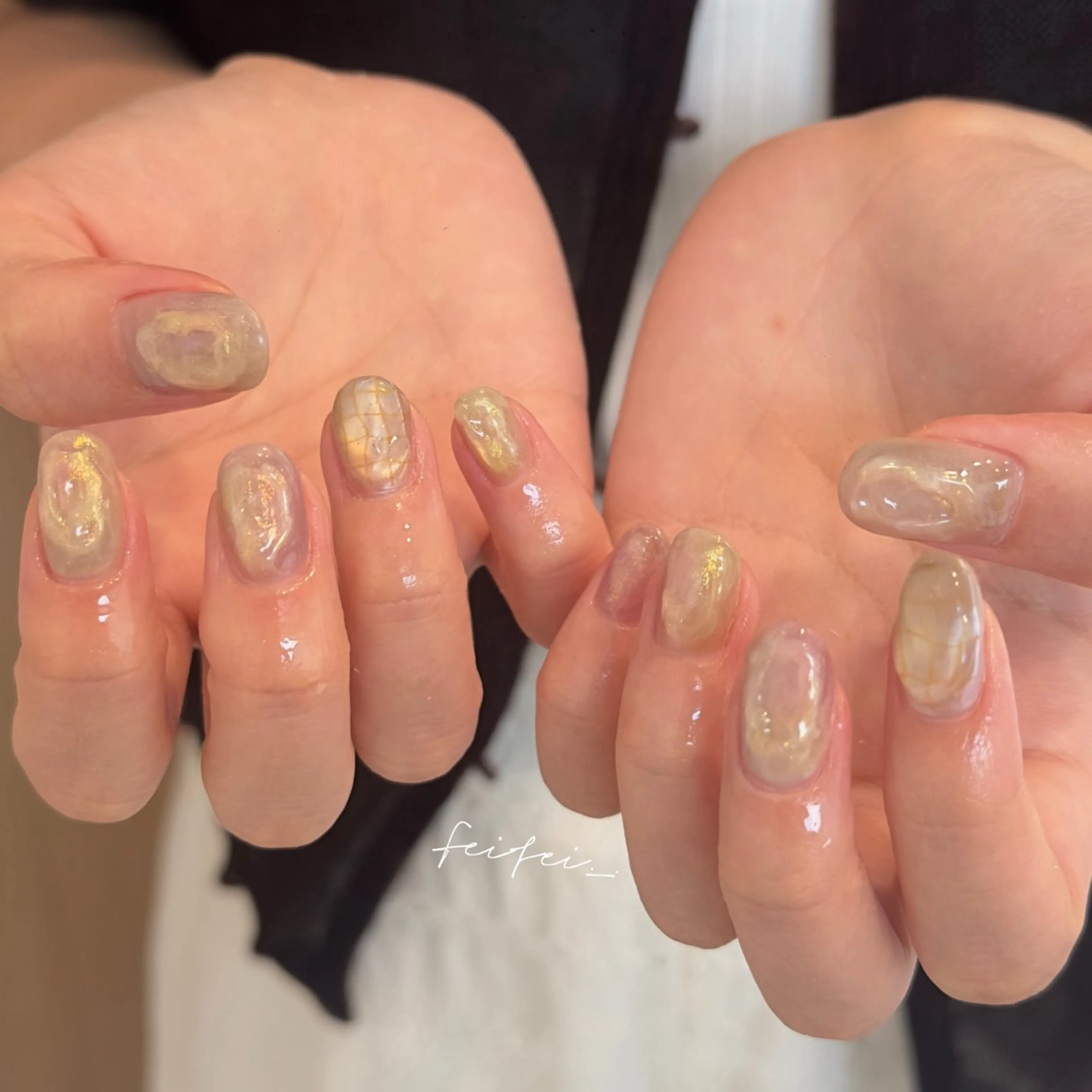 ネイル ハンドネイル 🎀フェイ フェイ🫧💗のネイルデザイン