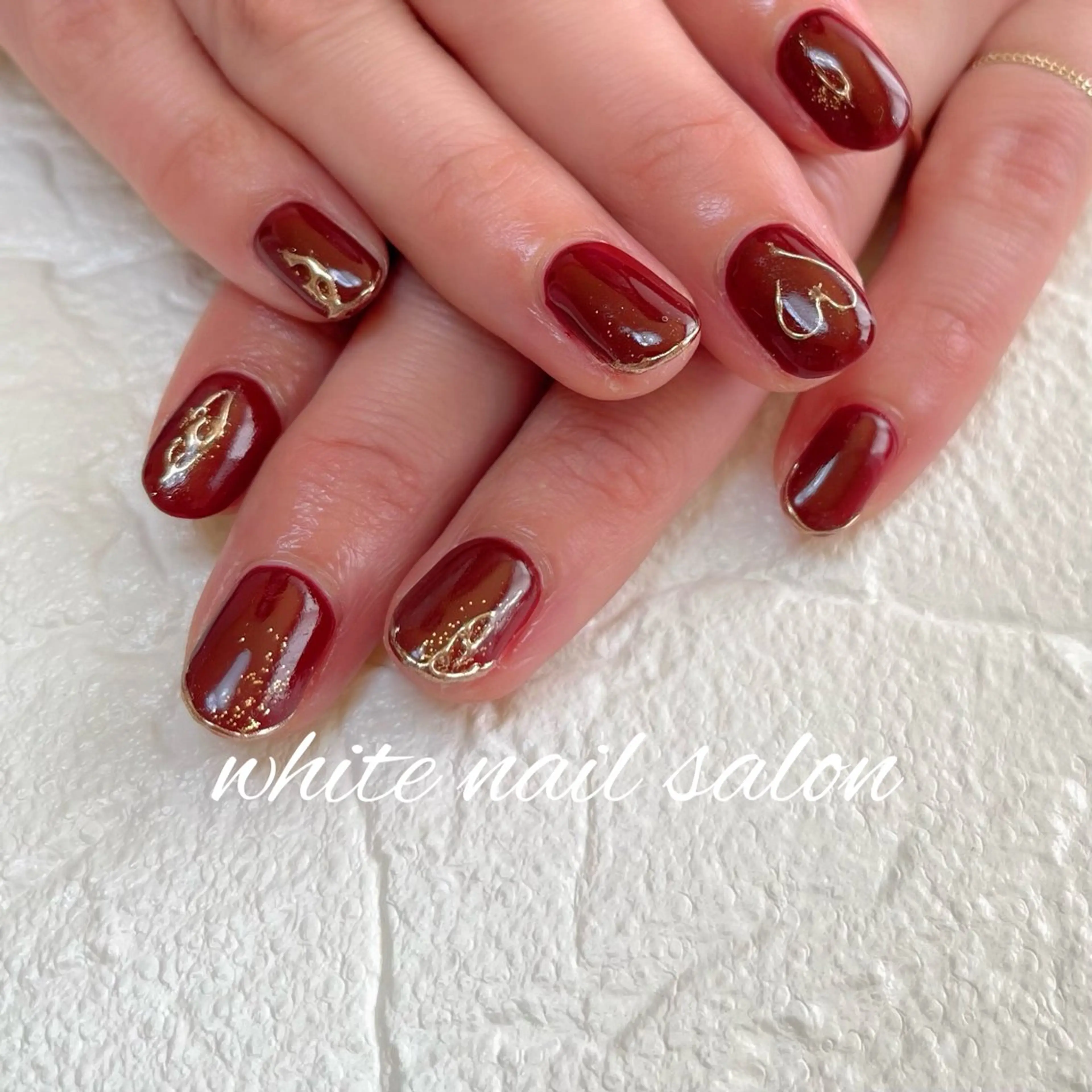 ネイル ラメ(グリッター) 持ち込み ハンドネイル white nail salonのネイルデザイン