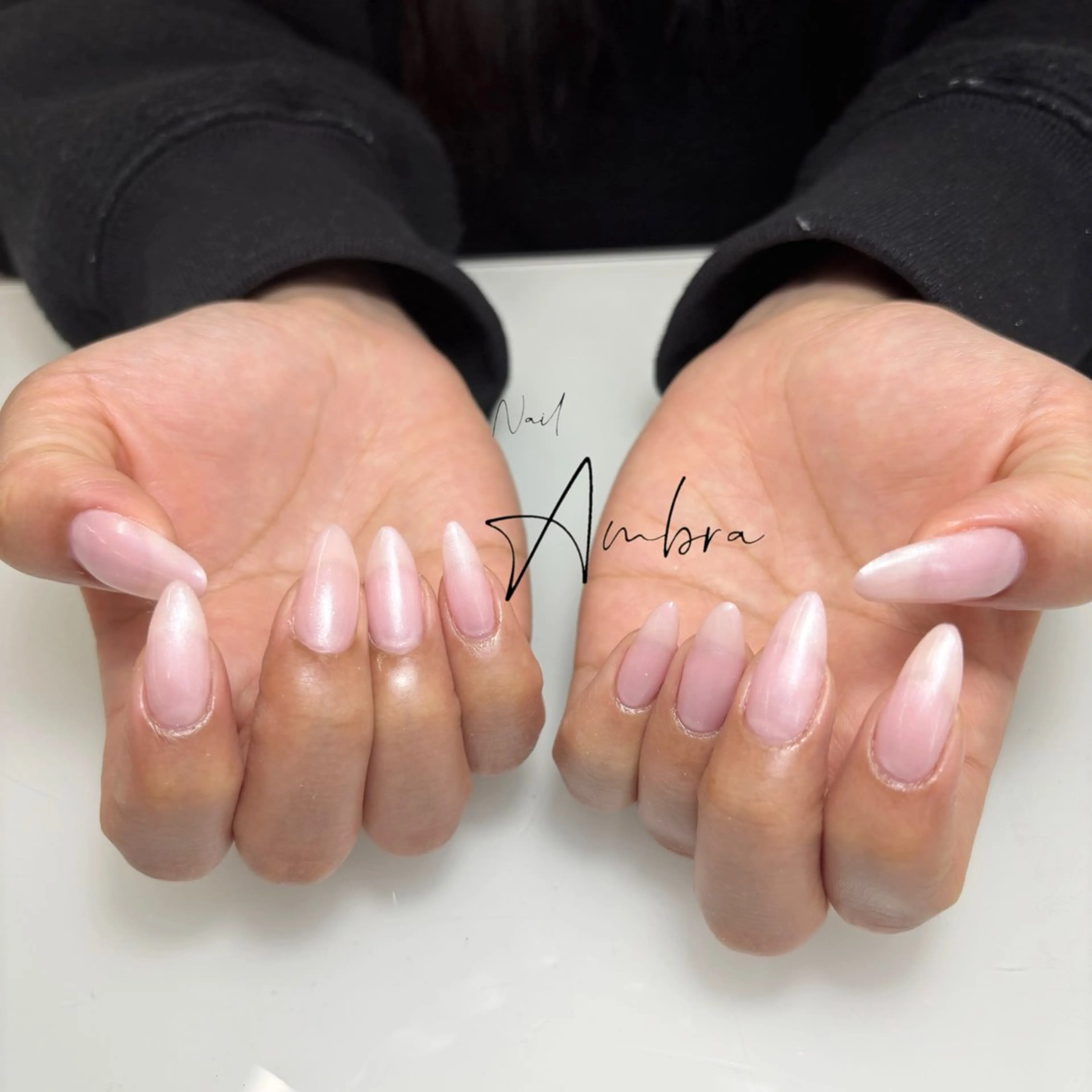 ネイル ピンク ハンドネイル Nail Ambra 小山のネイルデザイン