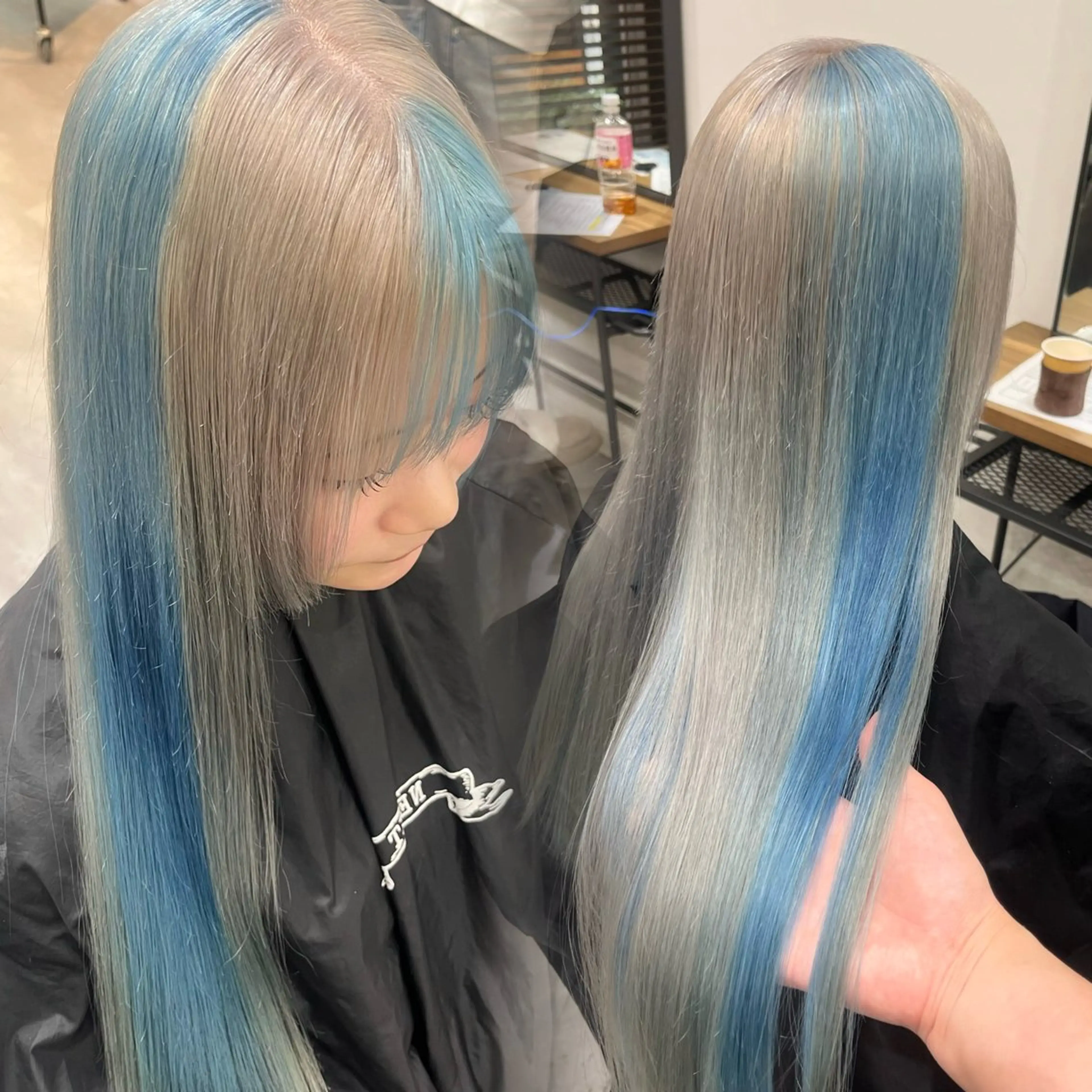 ロング カラー ヘアカラー トリートメント RIO🩶NEXT/ エクステ/ハイトーンのヘアスタイル