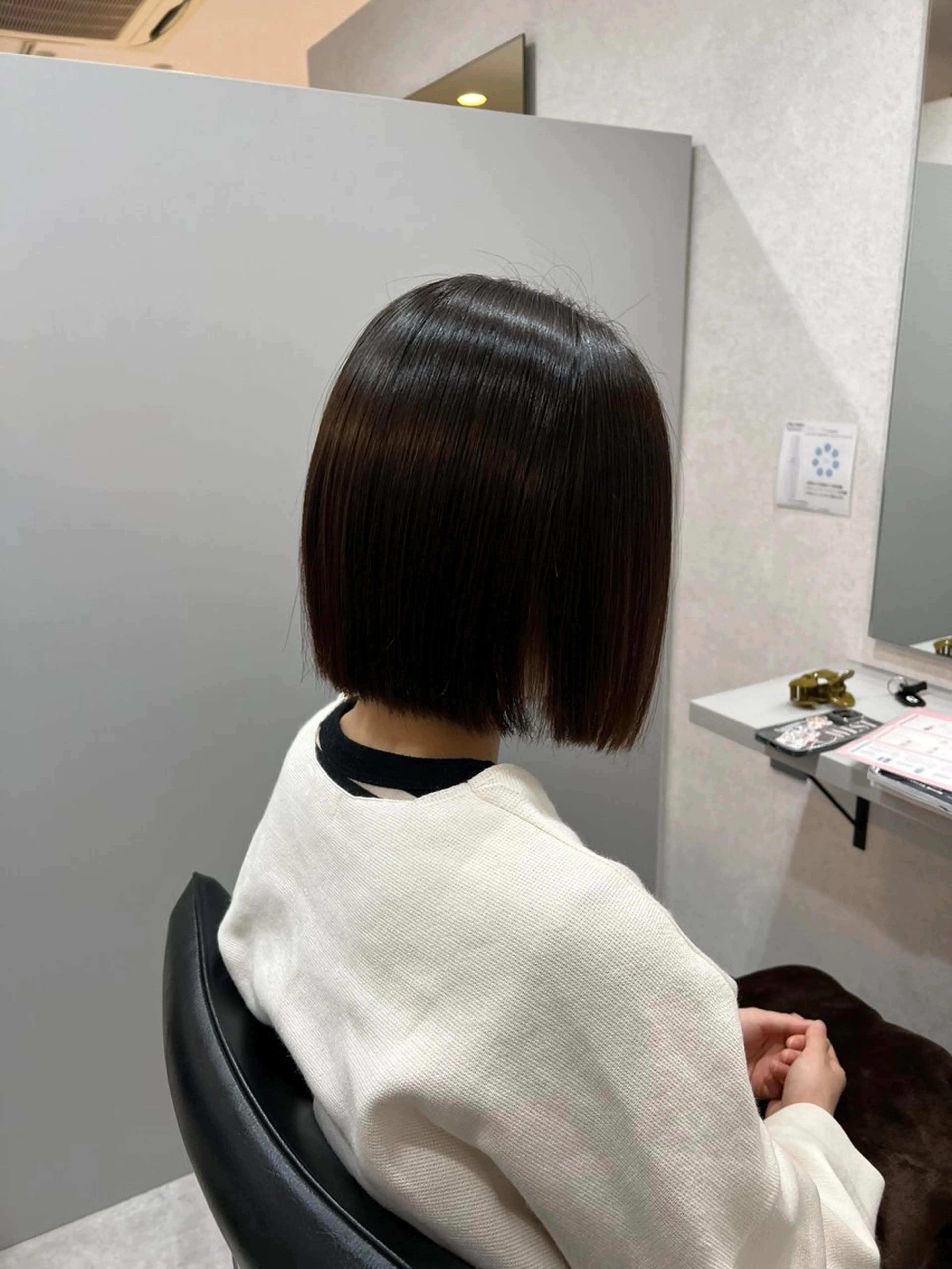 ショート パーマ ボブ 縮毛矯正 Naru┆川西能勢口 ┆髪質改善のヘアスタイル