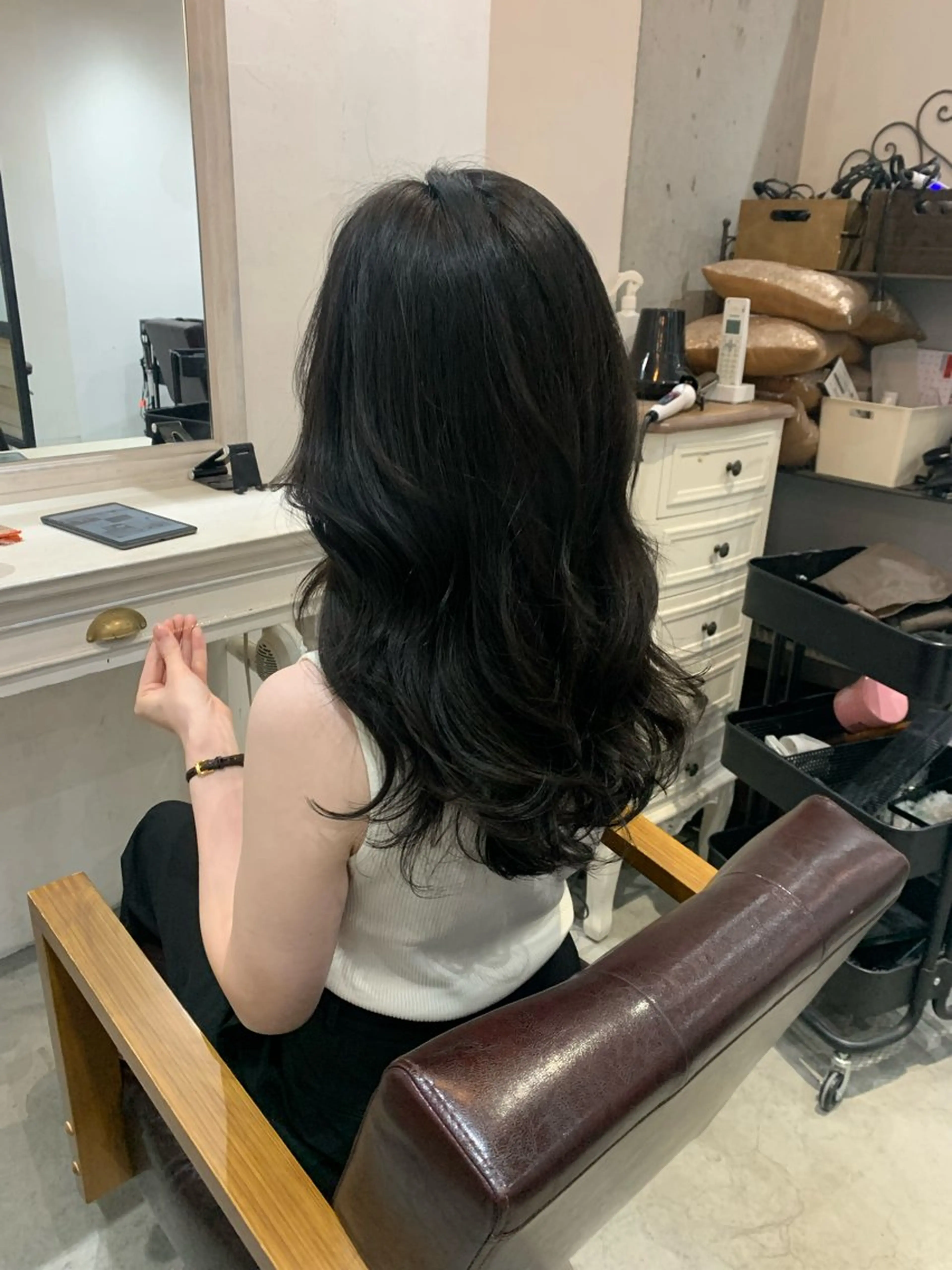 ロング カラー ヘアアレンジ kei/透明感カラー /ベージュ/インナーのヘアスタイル