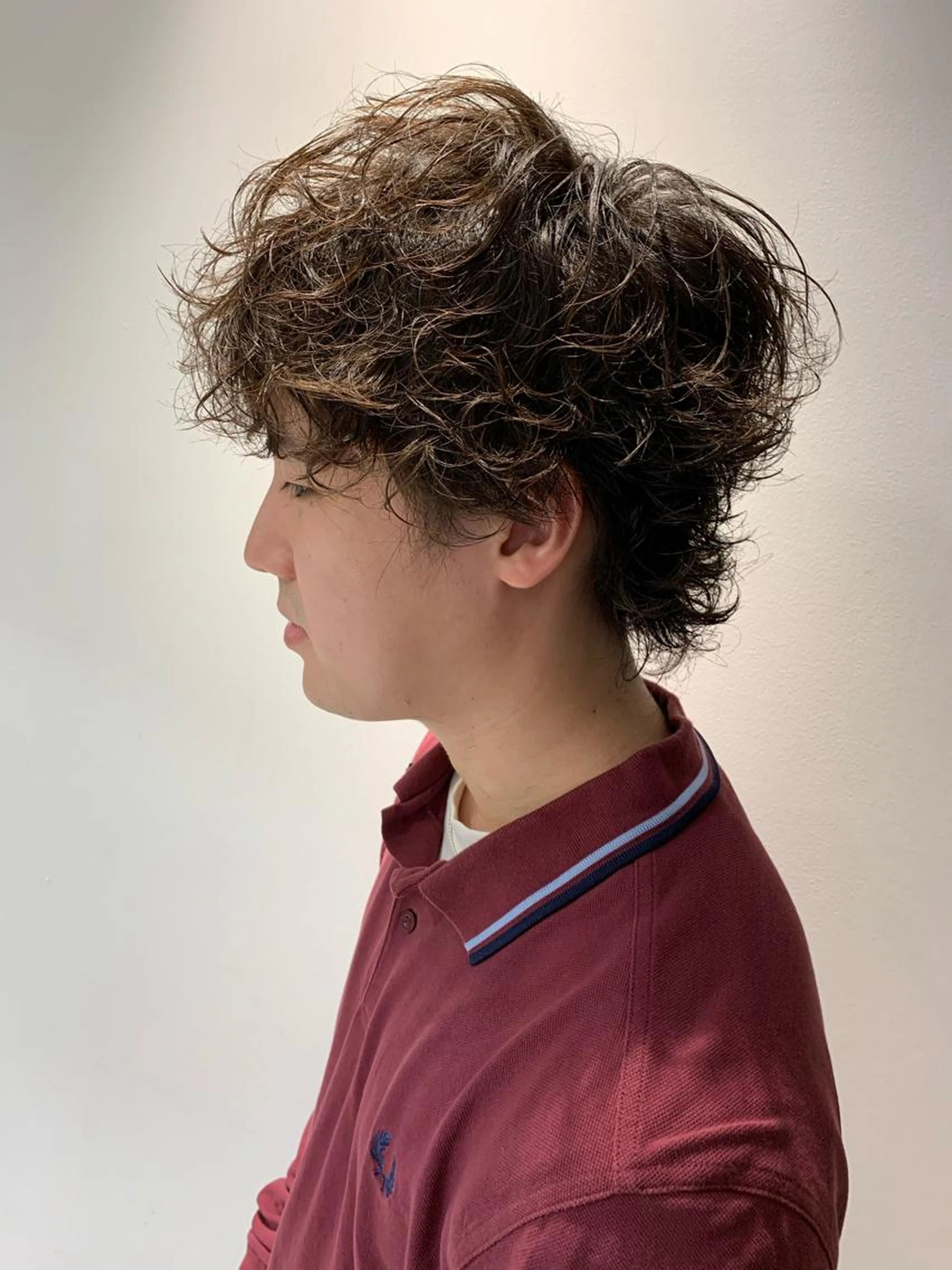 メンズ✂️🎇カット+ケアカラー+ダメージレスパーマ✨一気に全部やりたい方🤩トリートメント、炭酸、フルケアコース🎇の写真