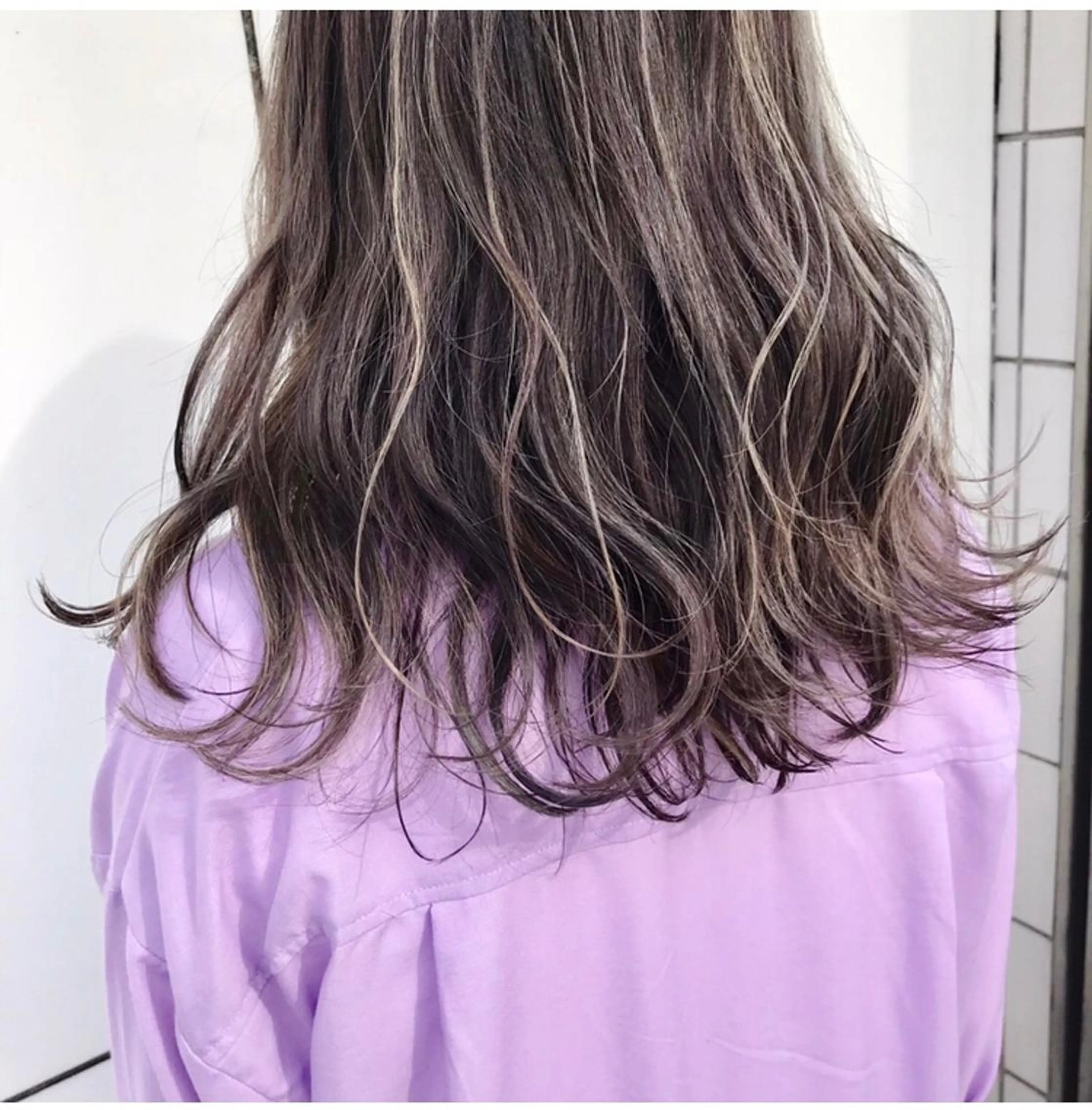 ミディアム カラー ハイライトカラー ハイライト chic.🍋 Kirariのヘアスタイル
