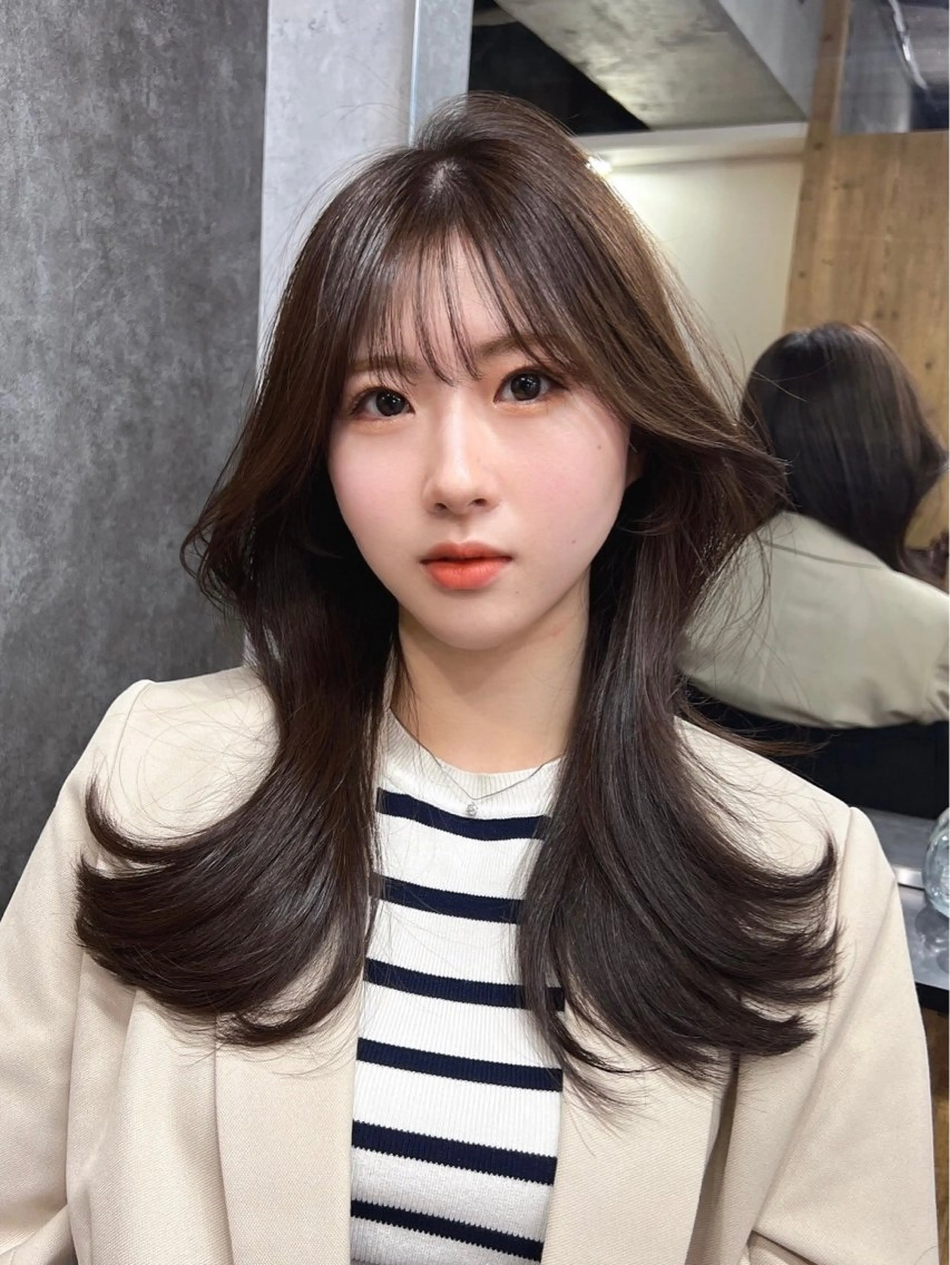 ロング カラー パーマ ヘアアレンジ foi. フォワ所属・🇰🇷韓国トレンド ヘア🇰🇷高田のヘアスタイル