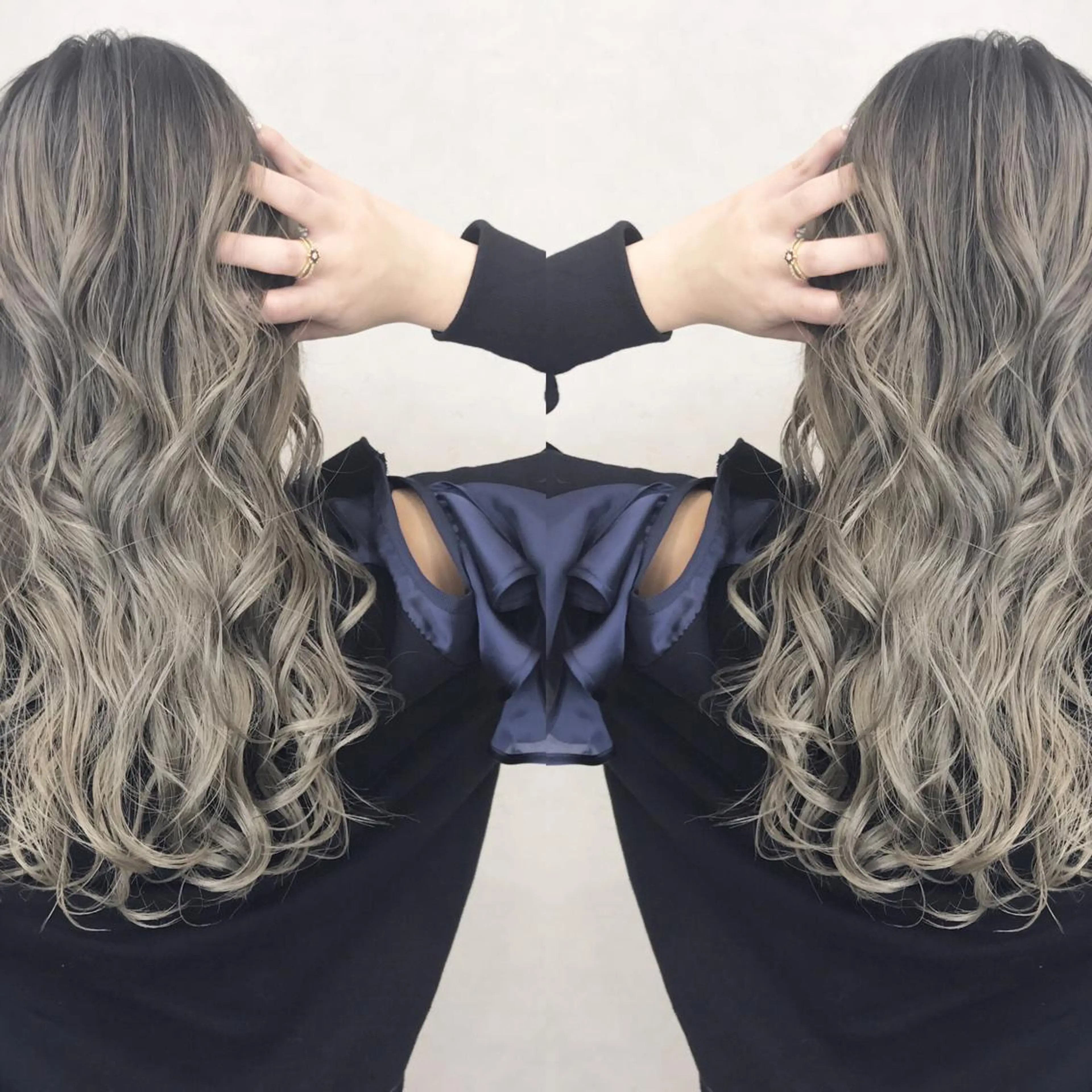 ロング TATSUYA アートディレクターのヘアスタイル