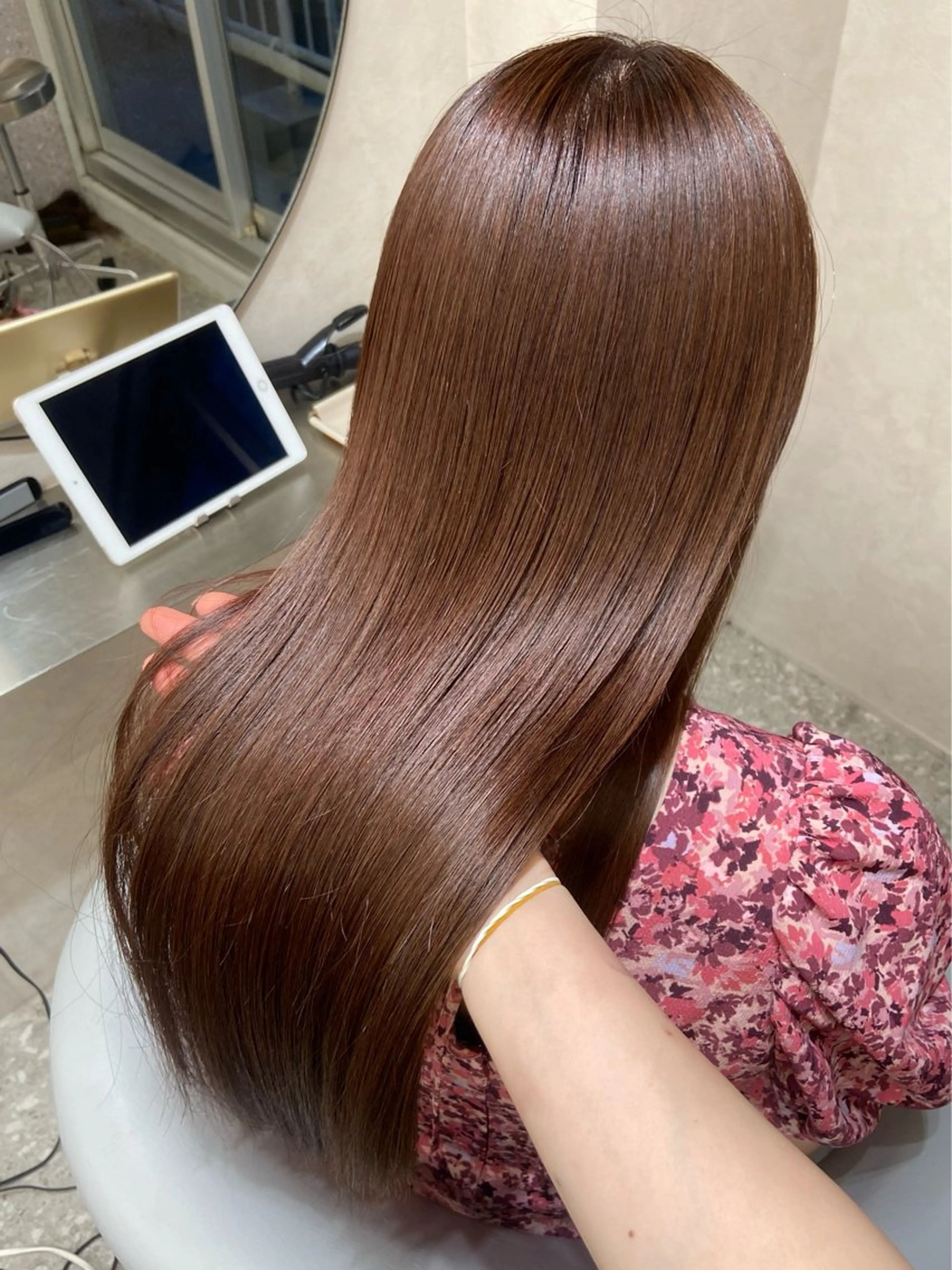ロング カラー カット ヘアカラー トリートメント 新宿/韓国ヘア 中明度カラー/かやのヘアスタイル