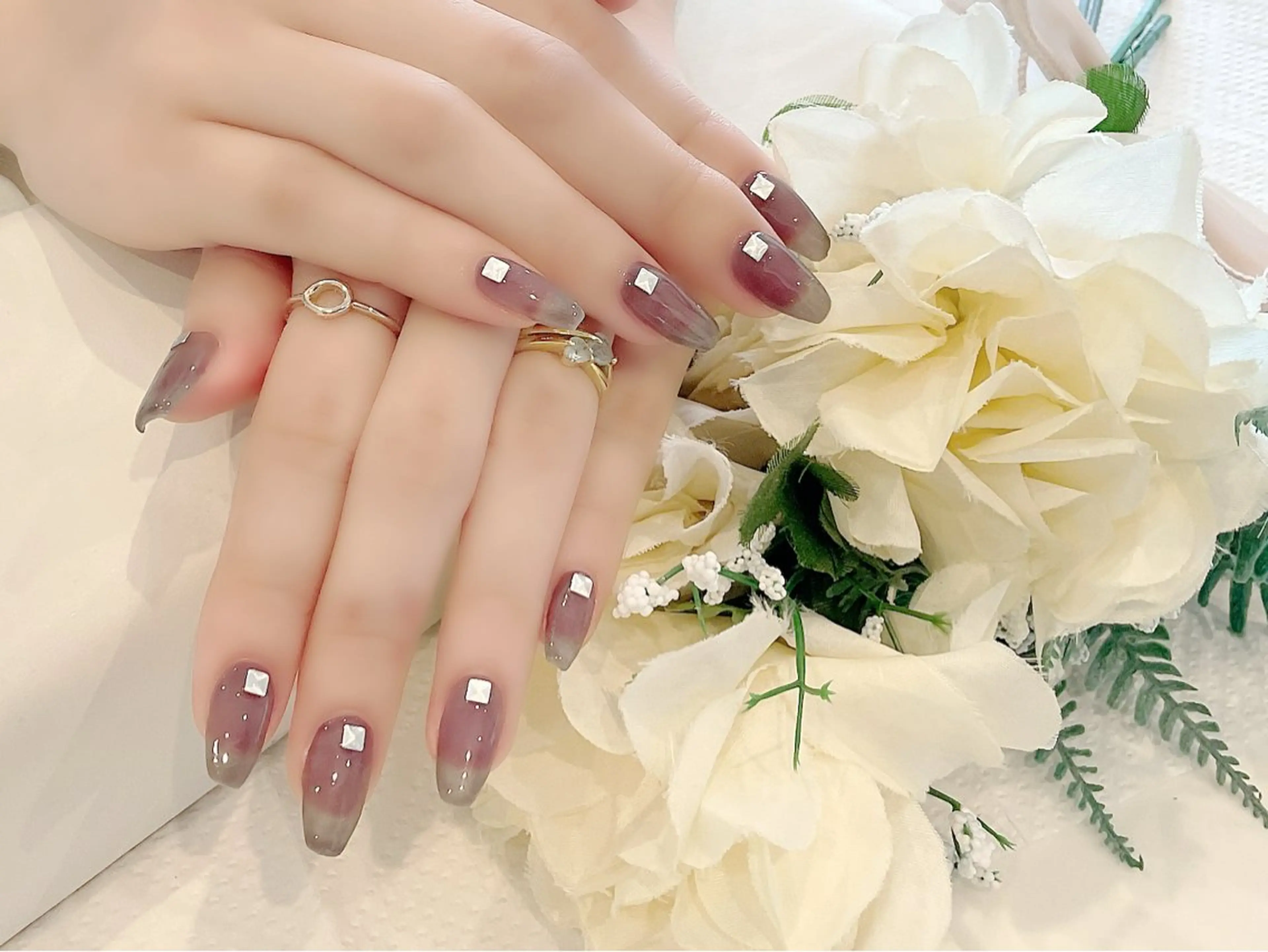 ネイル ロングネイル ハンドネイル Briller Cadeau　〜ブリエカドー〜所属・BC TAKAOKAのネイルデザイン