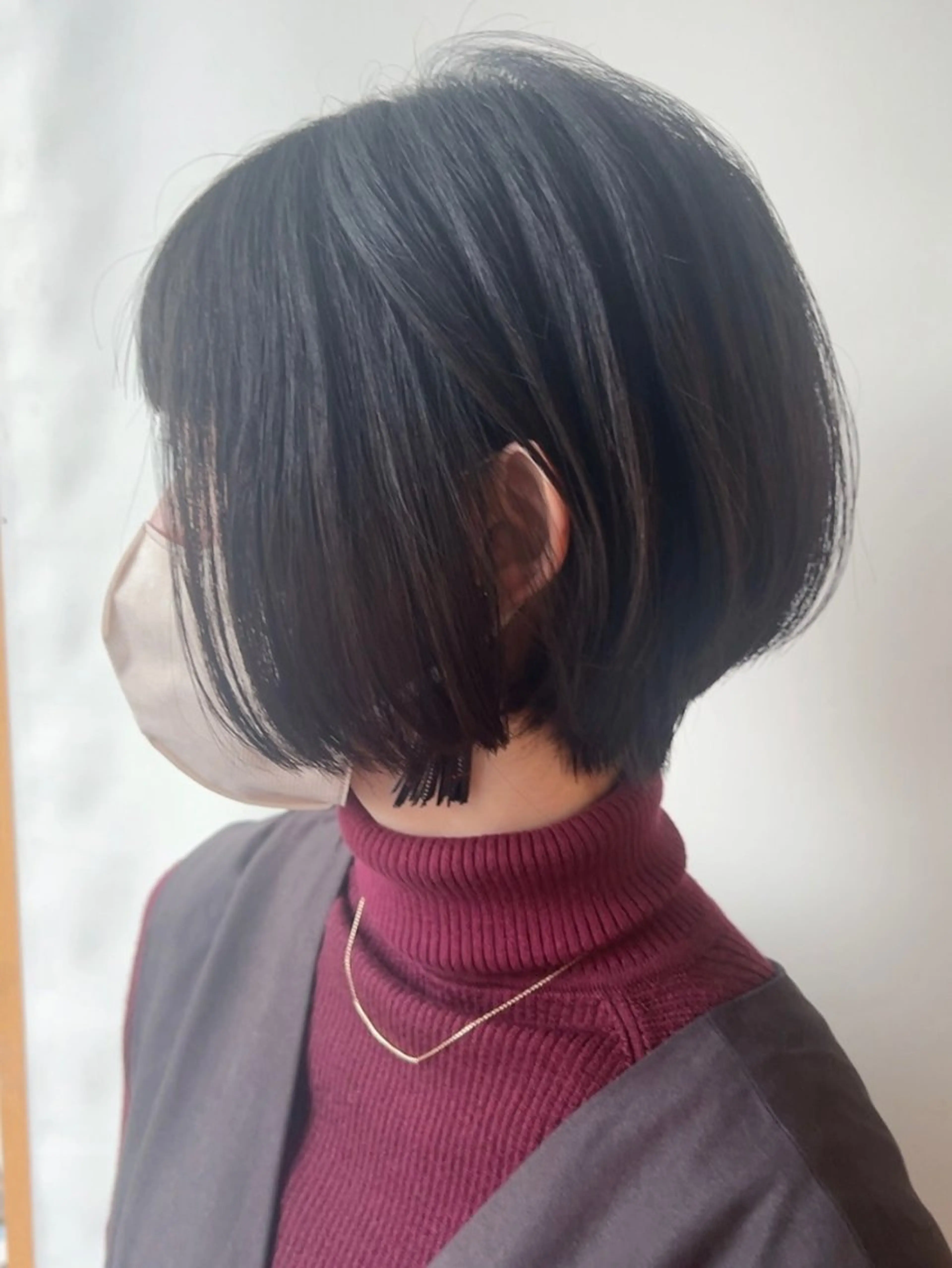 ショート 似合わせカット 松岡彩華 ボブ /グレージュのヘアスタイル