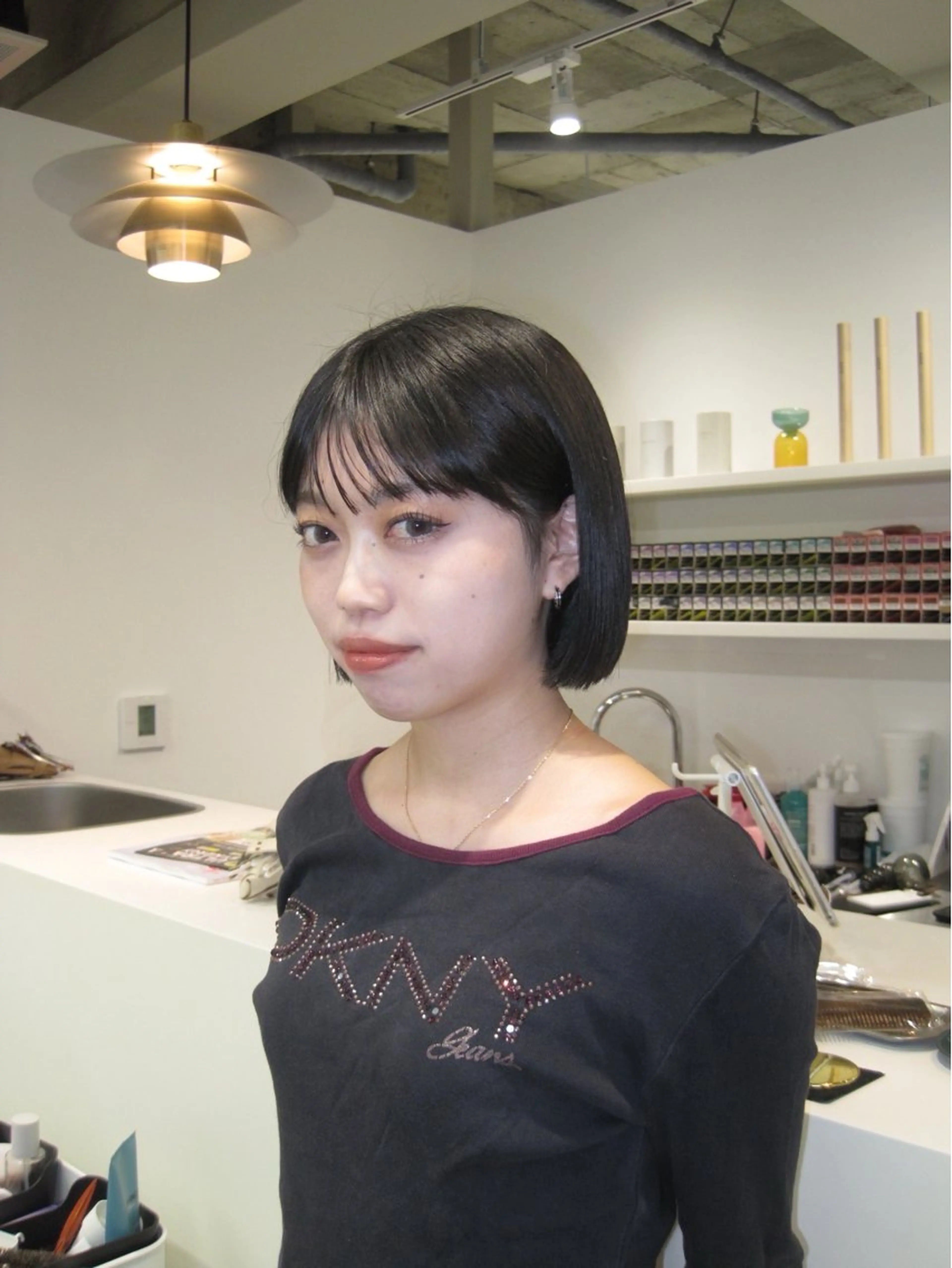 ショート カラー H I ＮＡのヘアスタイル