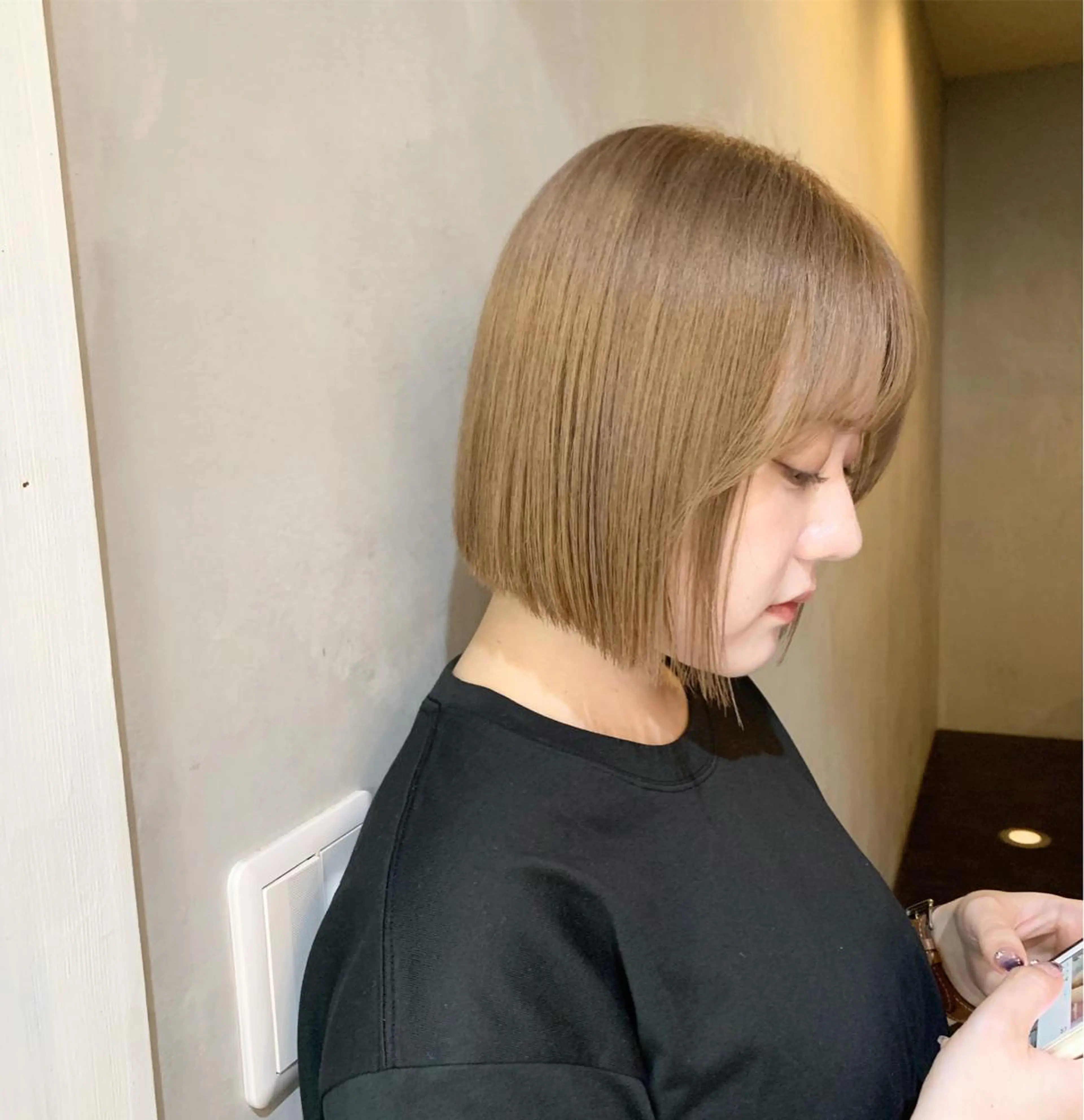 ショート ボブ 海外風ヘア 野田光也のヘアスタイル