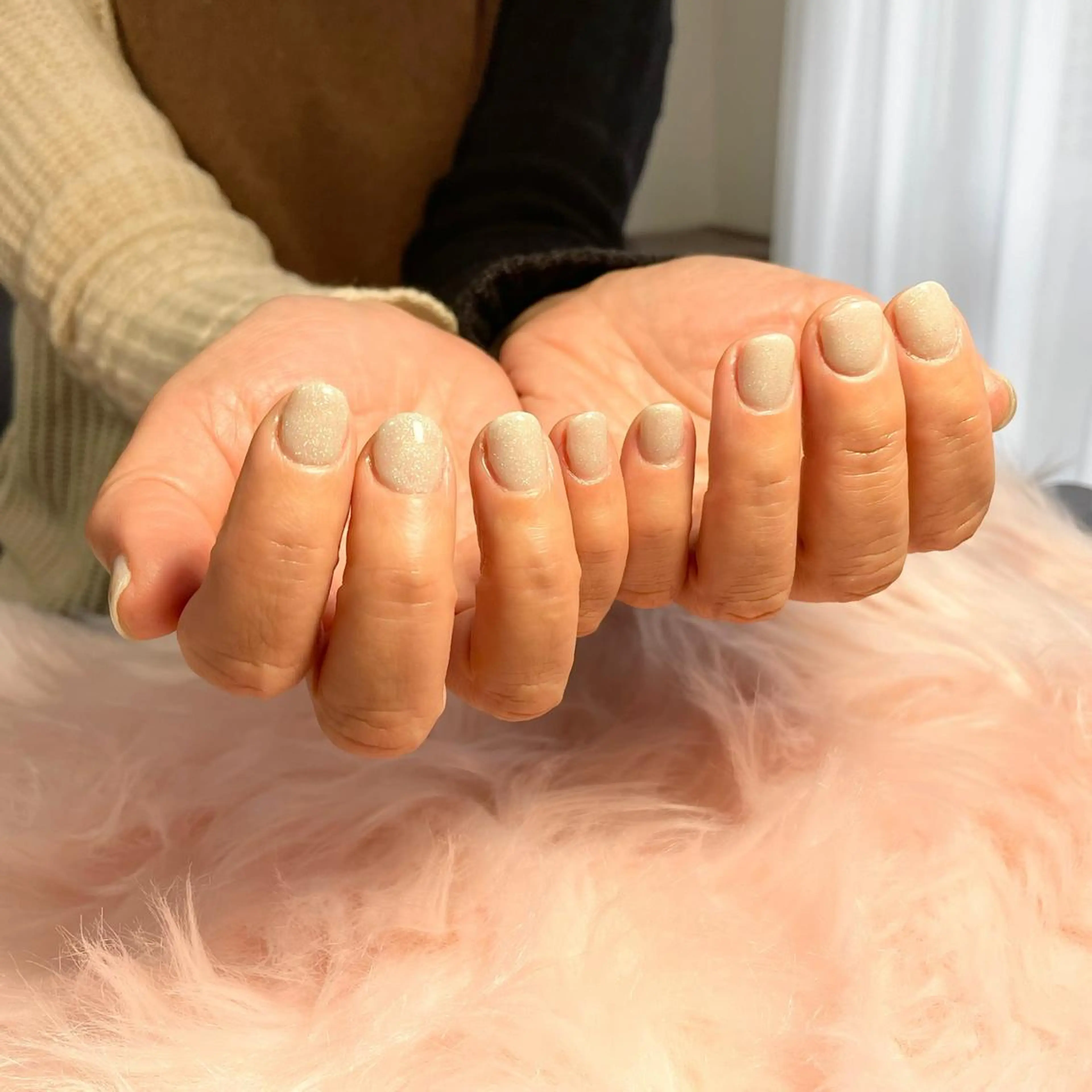 ネイル ワンカラーネイル ショートネイル えみ HaniOhanaのネイルデザイン