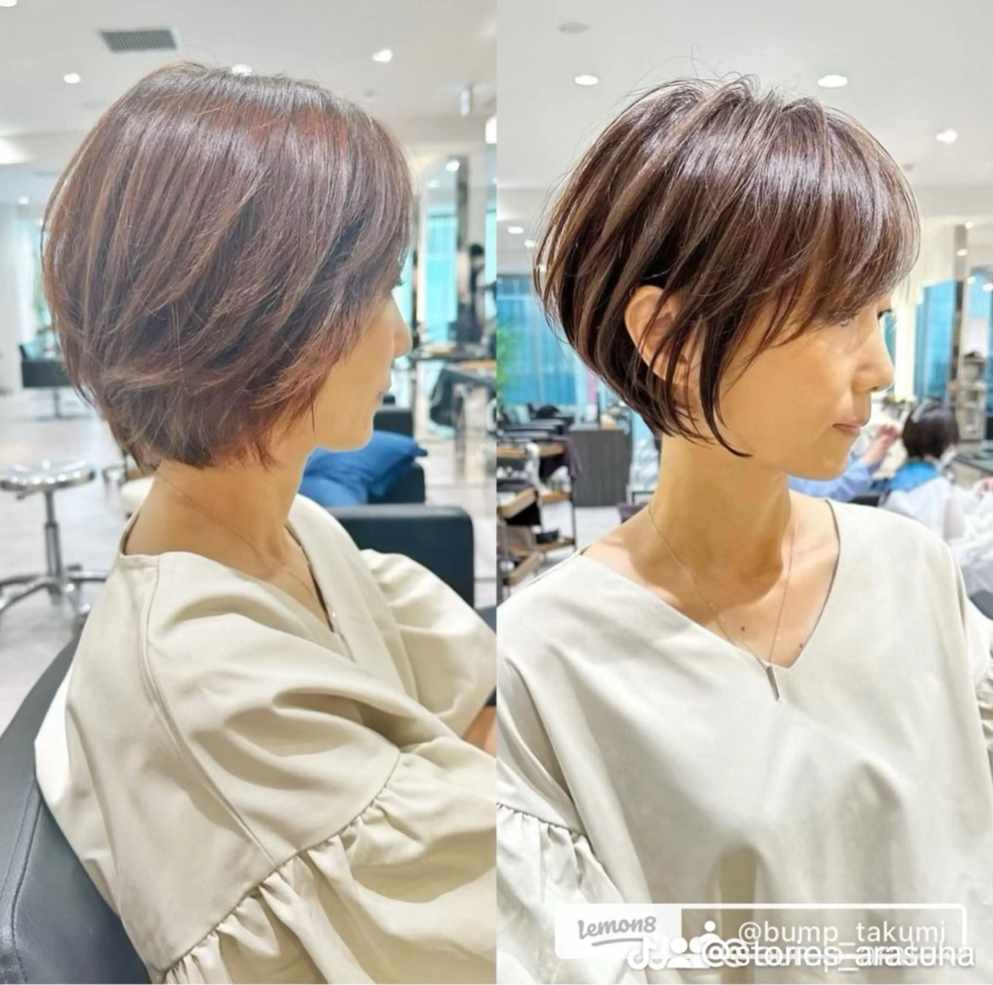 ショート カット ヘアカラー トリートメント 表参道ショート/ 無料カット/荒砂のヘアスタイル