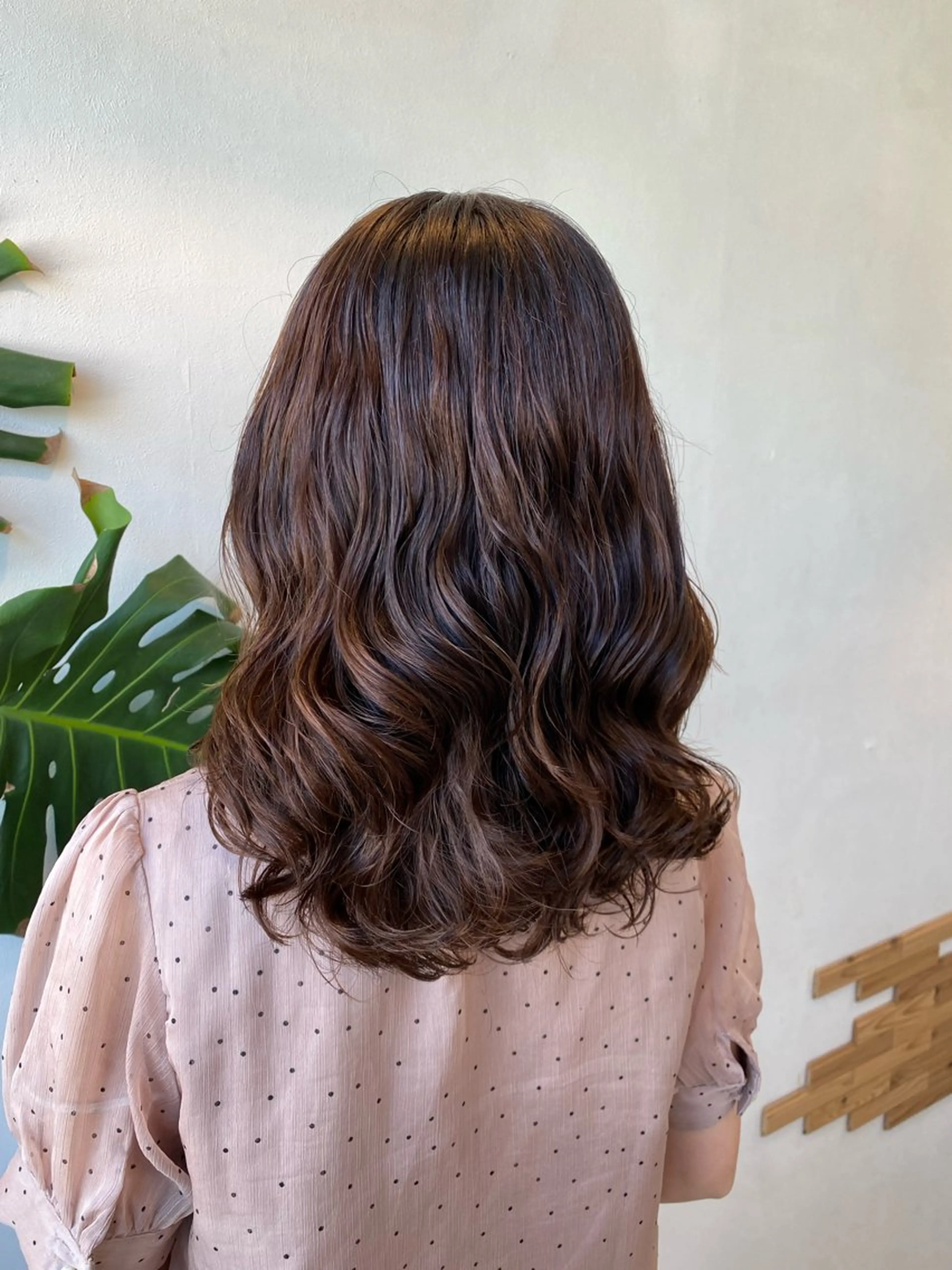 セミロング パーマ セミロングパーマ レイヤーカット デジタルパーマ 統括マネージャー/ 髪のドクター/前原悟のヘアスタイル