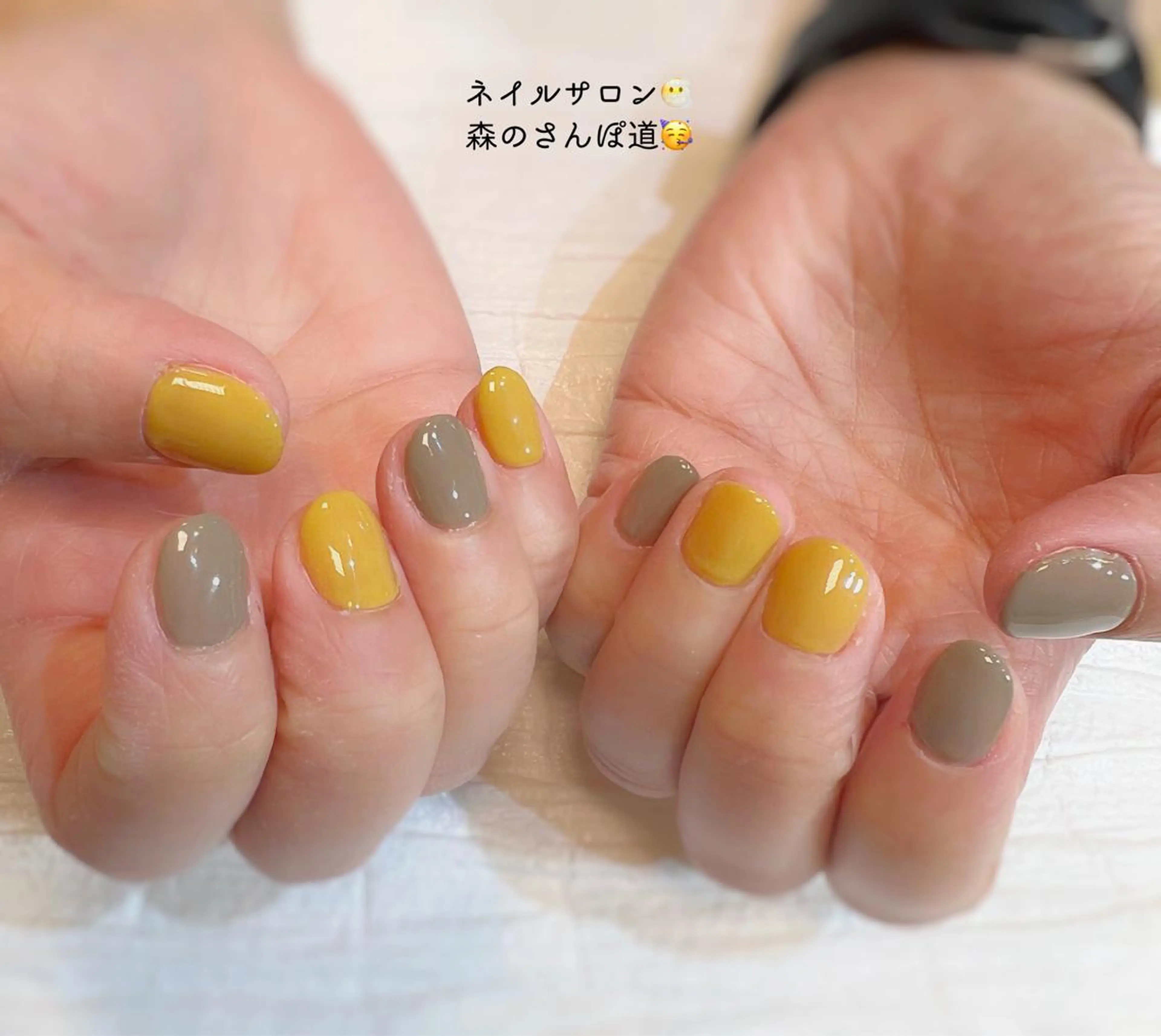 ネイル ハンドネイル 森のさんぽ道所属・ショートネイル 森のさんぽ道のネイルデザイン