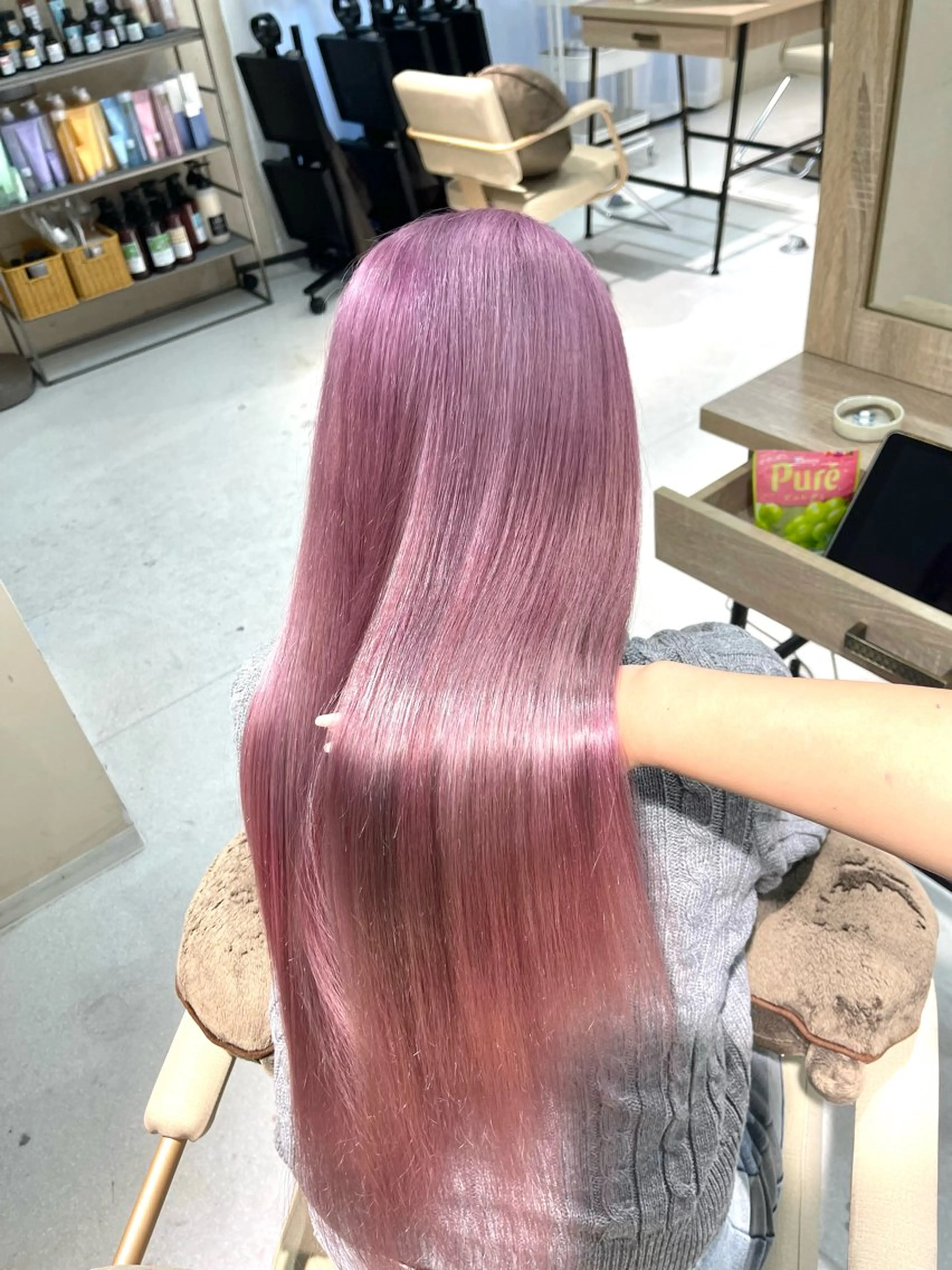 ロング ヘアカラー トリートメント 心斎橋美容師 🎀mitsukiのヘアスタイル
