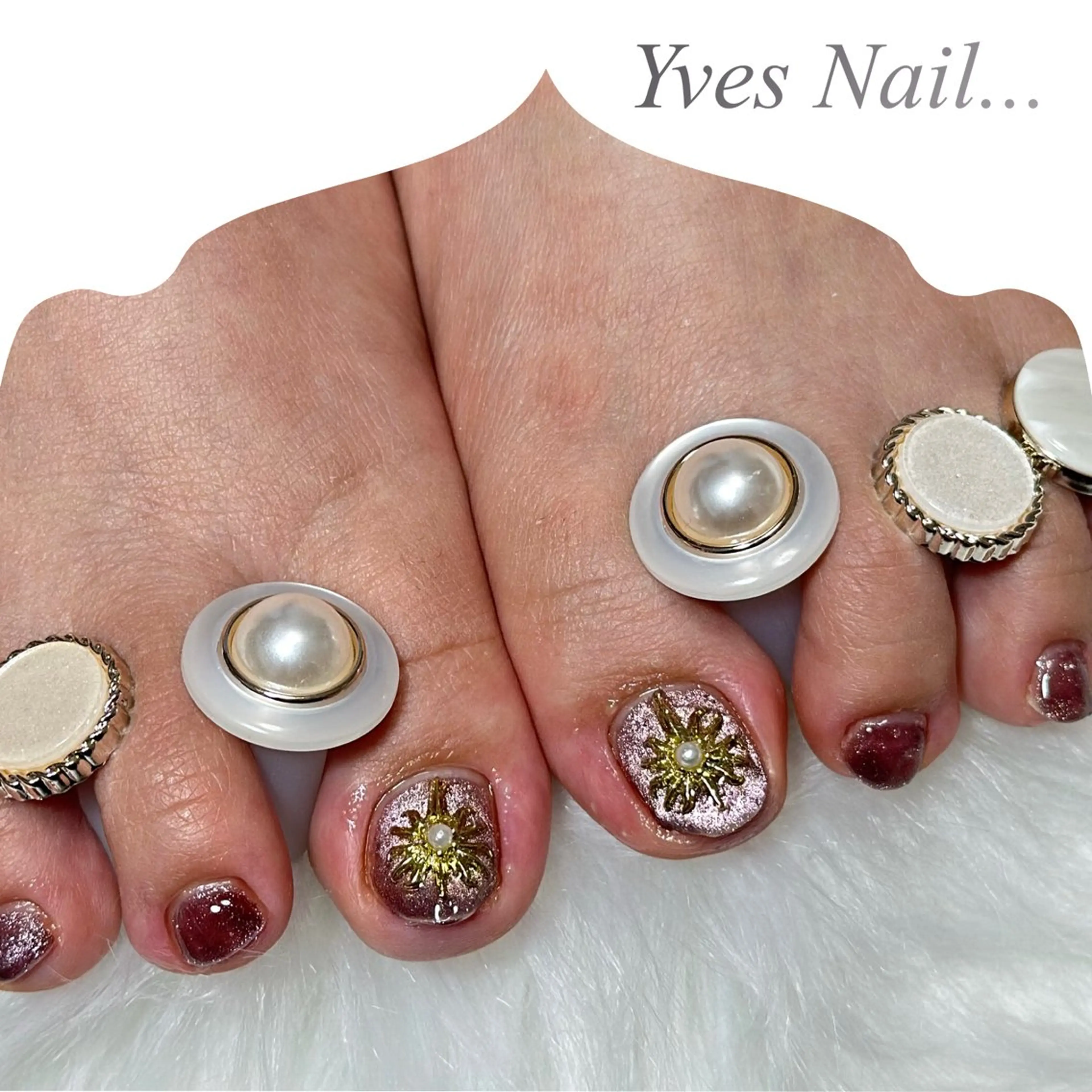 ネイル フットネイル マグネットネイル フットネイル kanno yのネイルデザイン