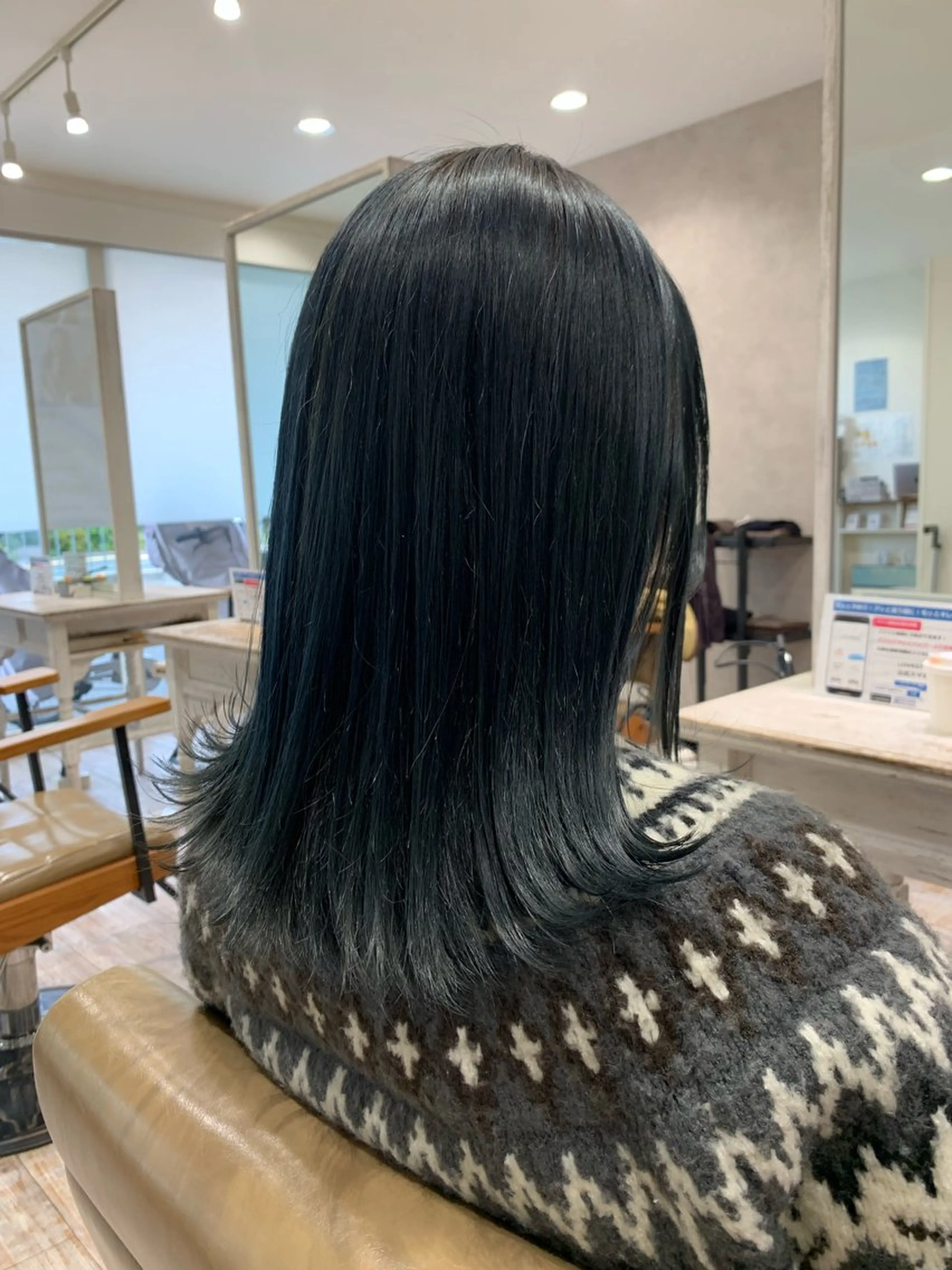 カラー ブルーカラー ネイビーカラー オーナースタイリスト 宗正淳志のヘアスタイル