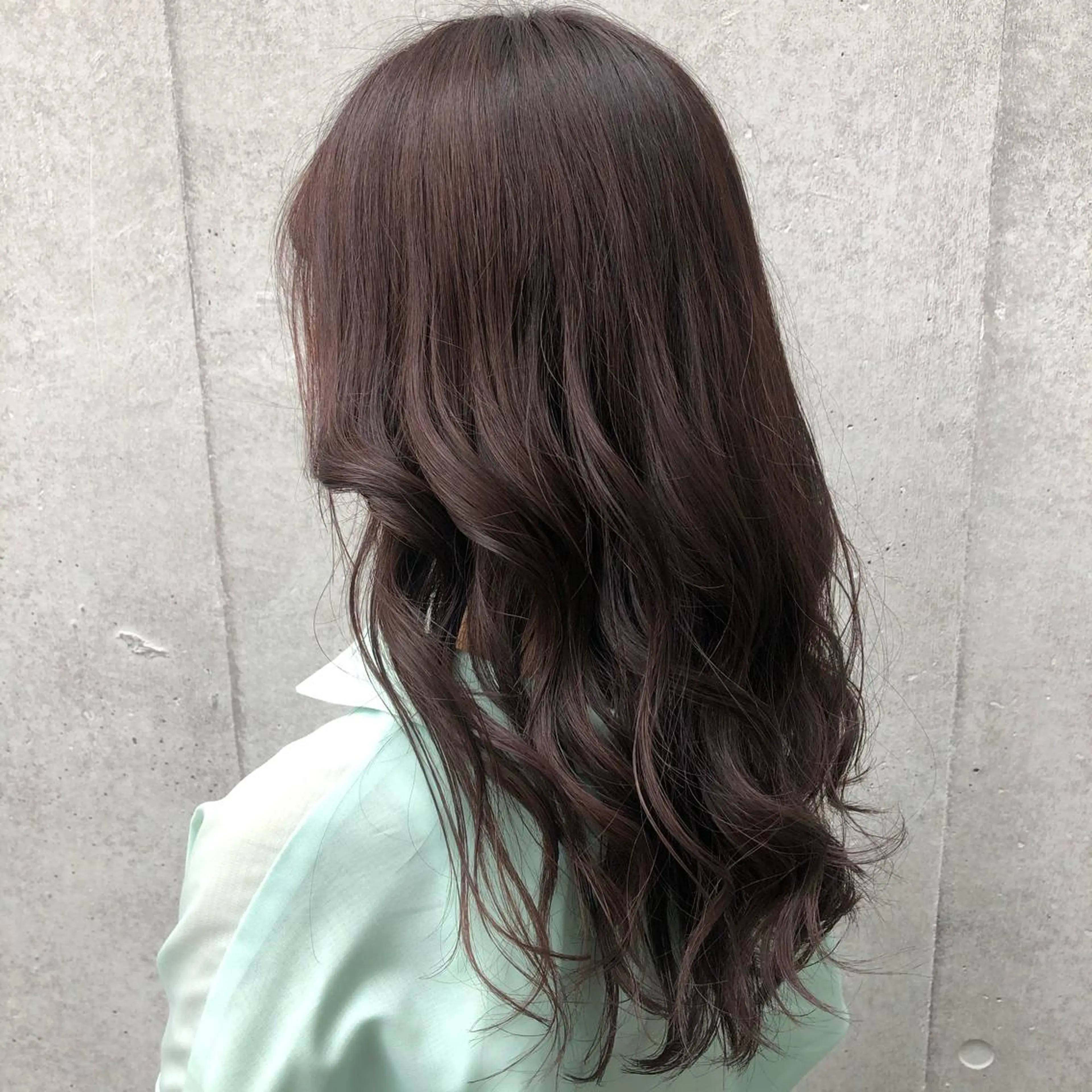 ロング カラー ブリーチ ブラウンカラー チョコレートブラウン ブリーチなしカラー カラー職人 なかもと たつひろのヘアスタイル
