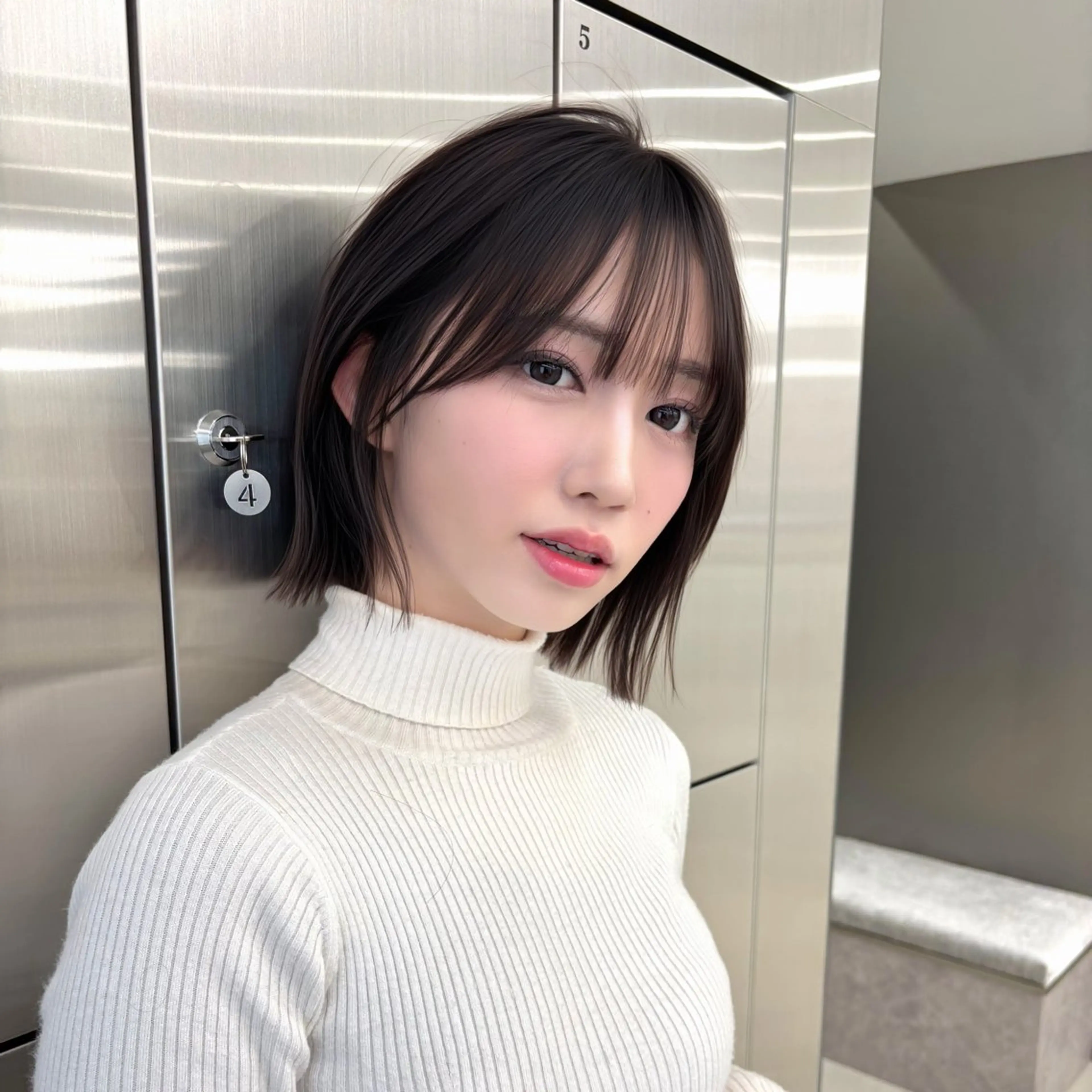 ミディアム レイヤー・ボブ特化 無料カット✂️こうたのヘアスタイル