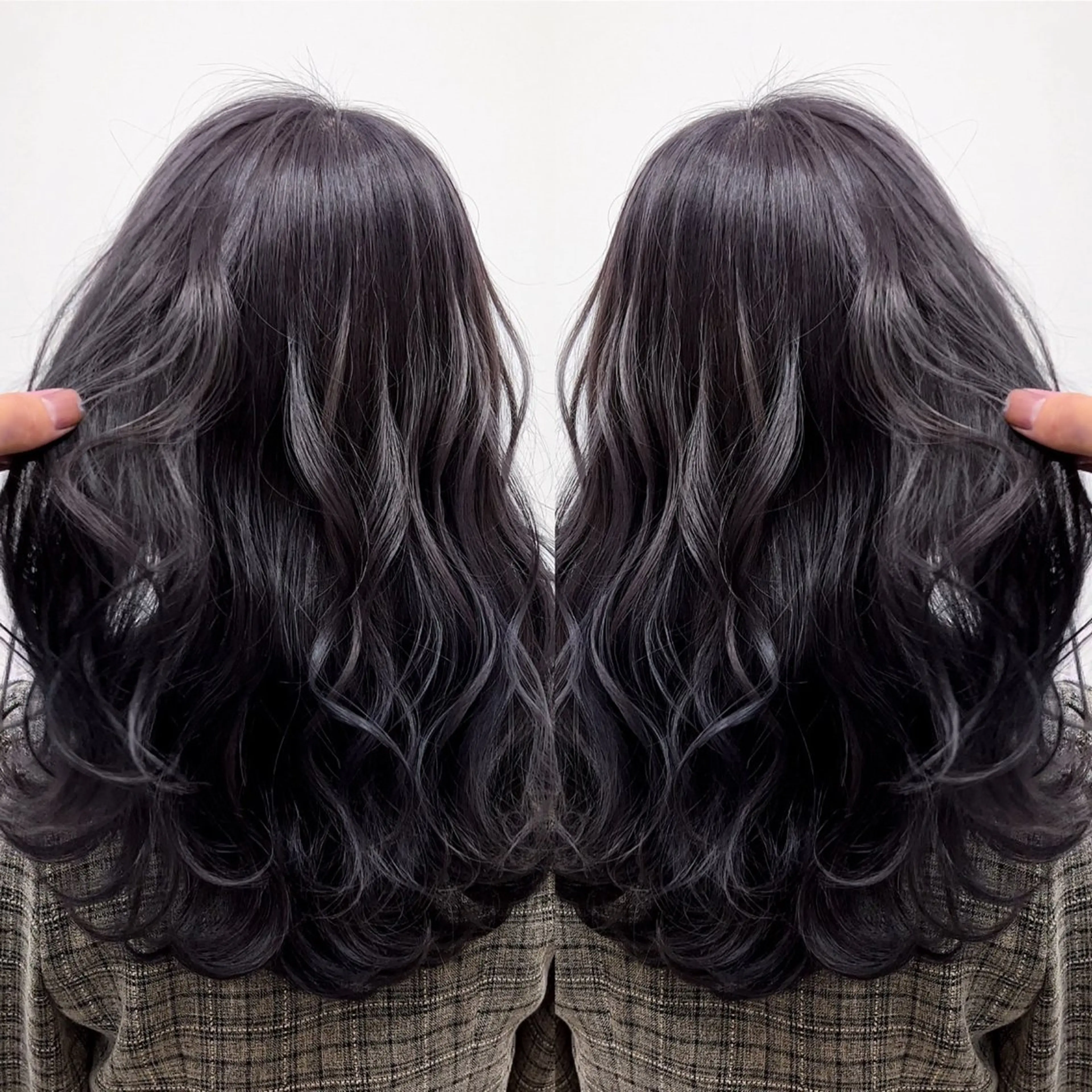 セミロング バレイヤージュ ボブ🌈ナツヤのヘアスタイル