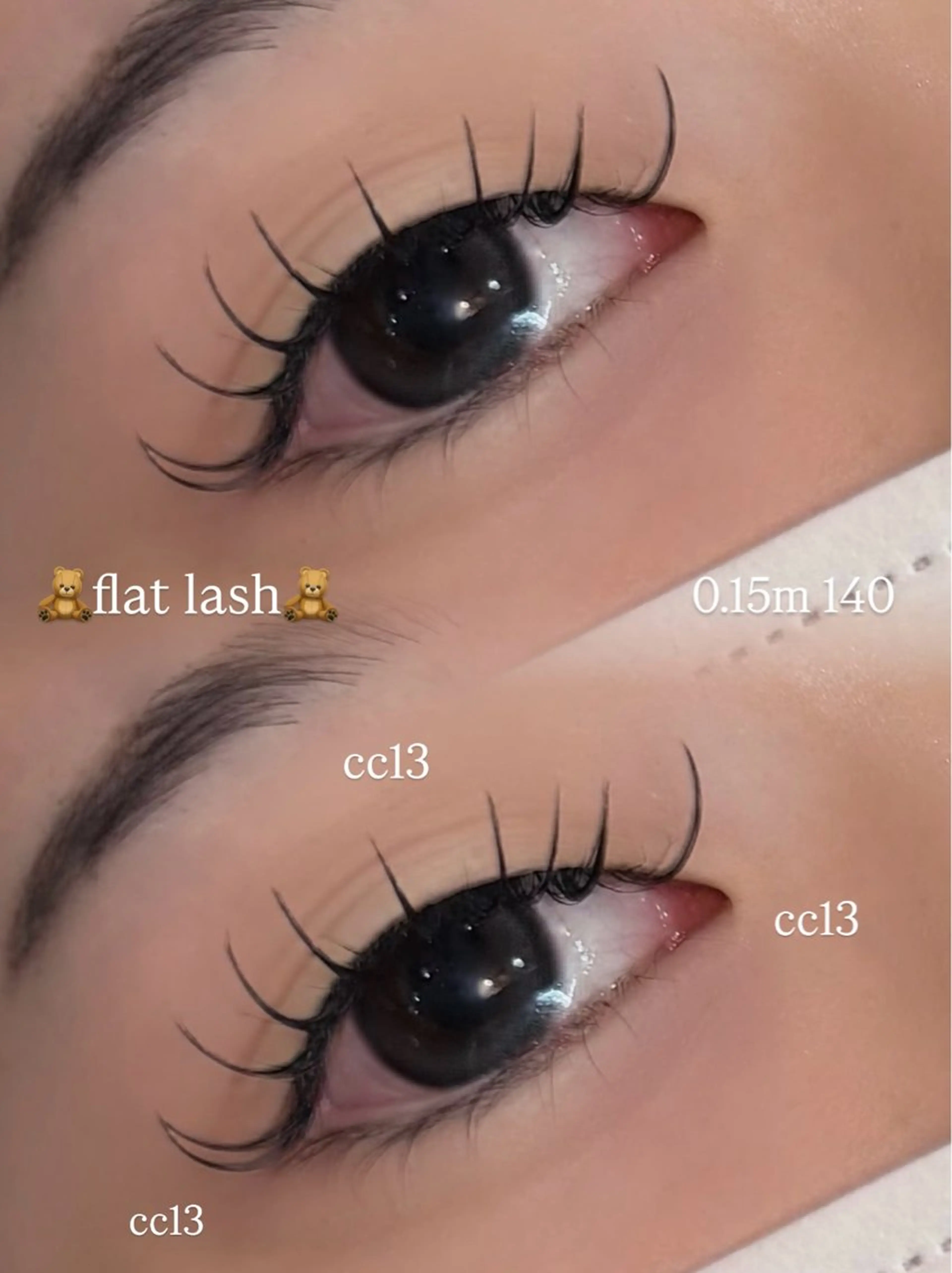 マツエク・マツパ フラットラッシュ ナチュラル 🧸EYELA Yui🧸のマツエク・マツパデザイン