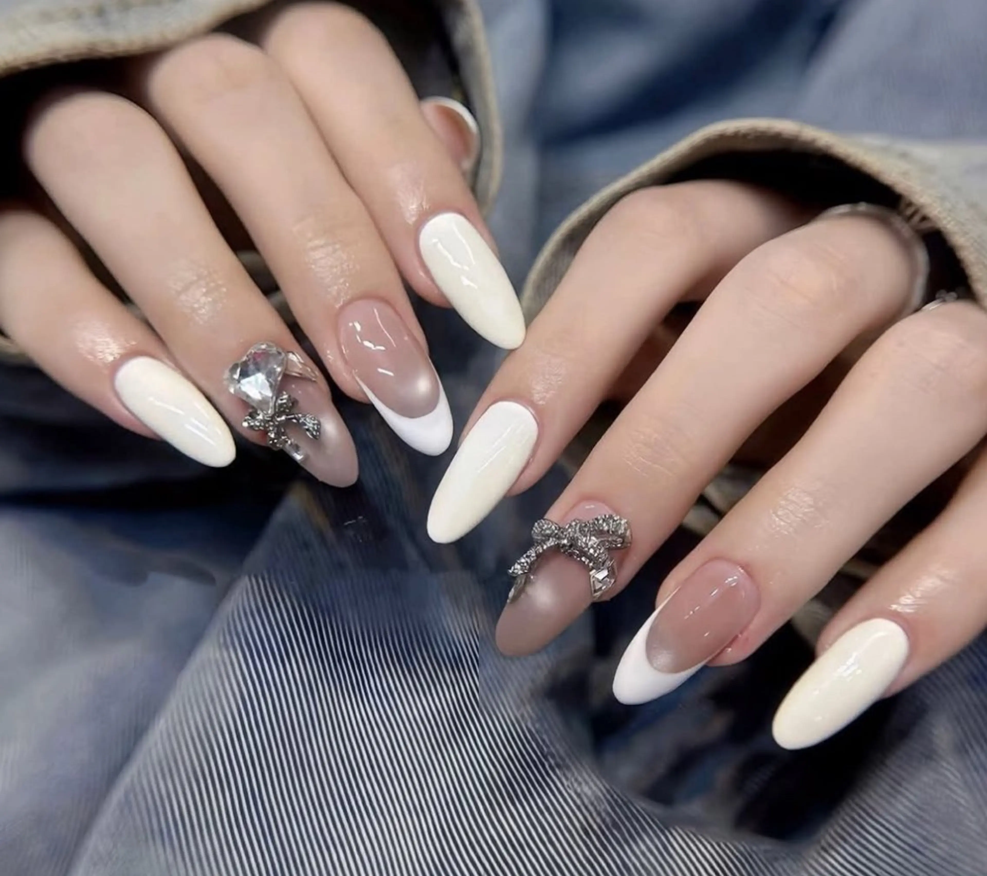 ネイル 韓国ネイル 持ち込み ニュアンスネイル ネイルチップ ハンドネイル Tini ANA.CHUOのネイルデザイン