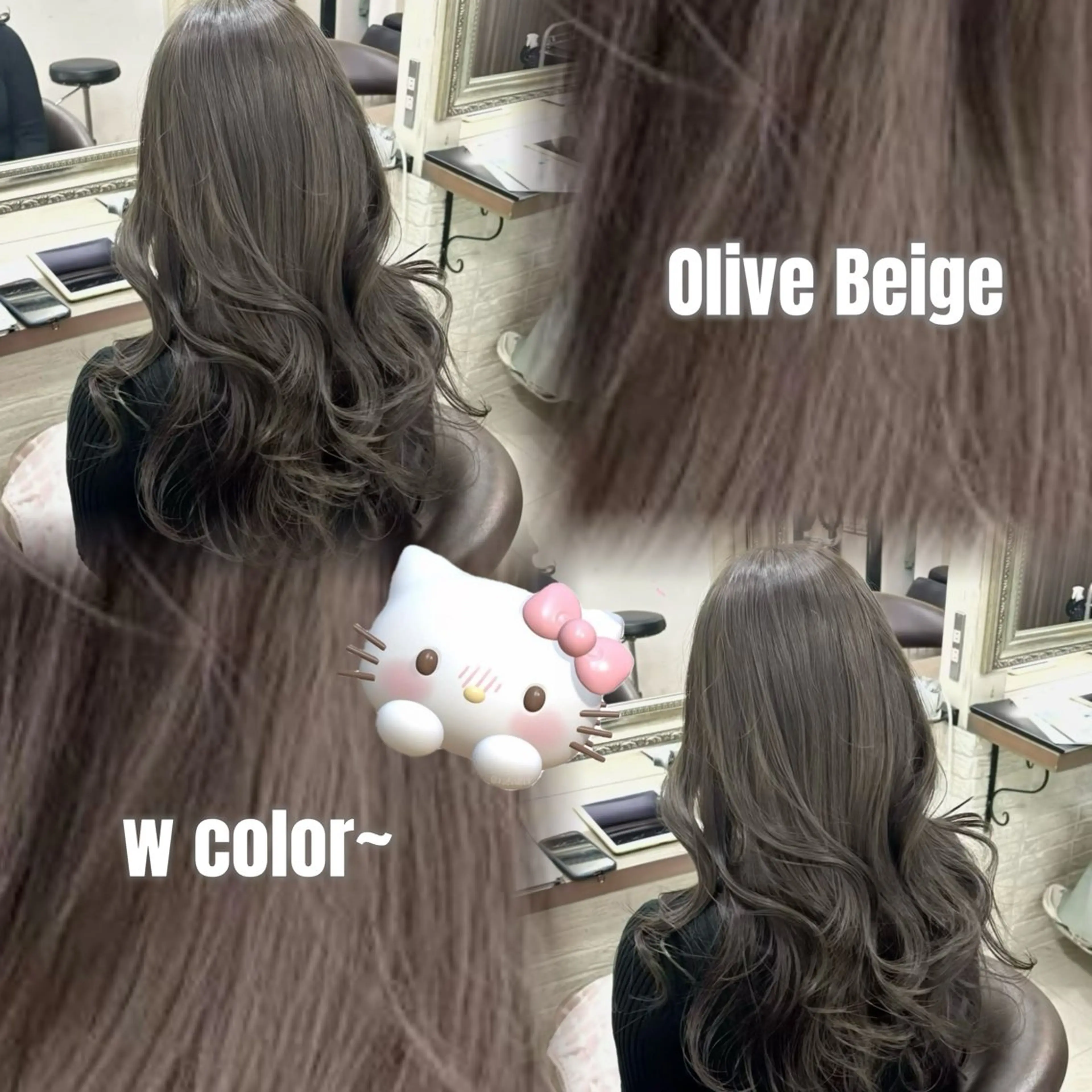 ロング カラー ヘアカラー レイヤー/ハッシュカ ット/顔周り/フウカのヘアスタイル