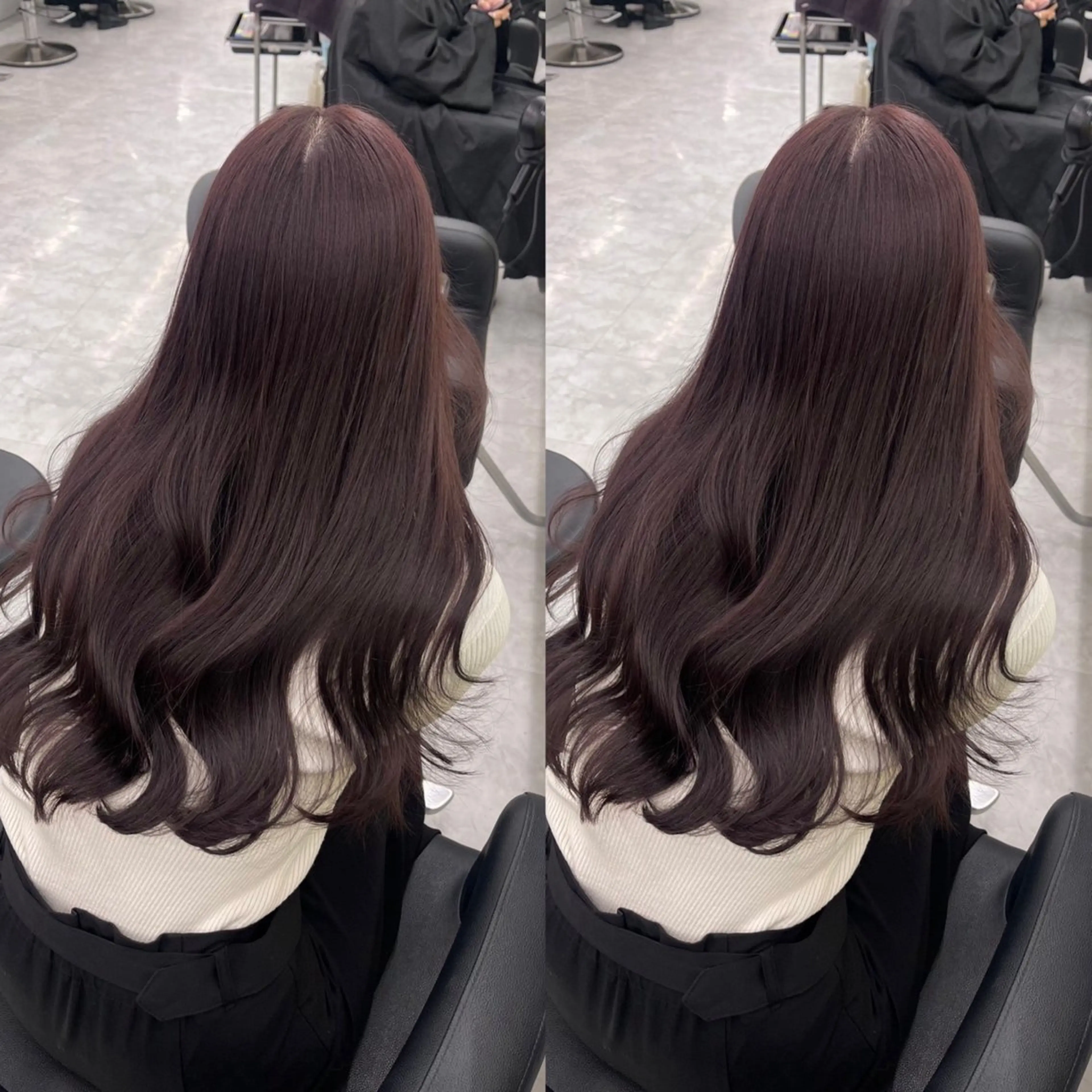 ロング まろっと艶感ブラウン ベージュ🤍まなかのヘアスタイル