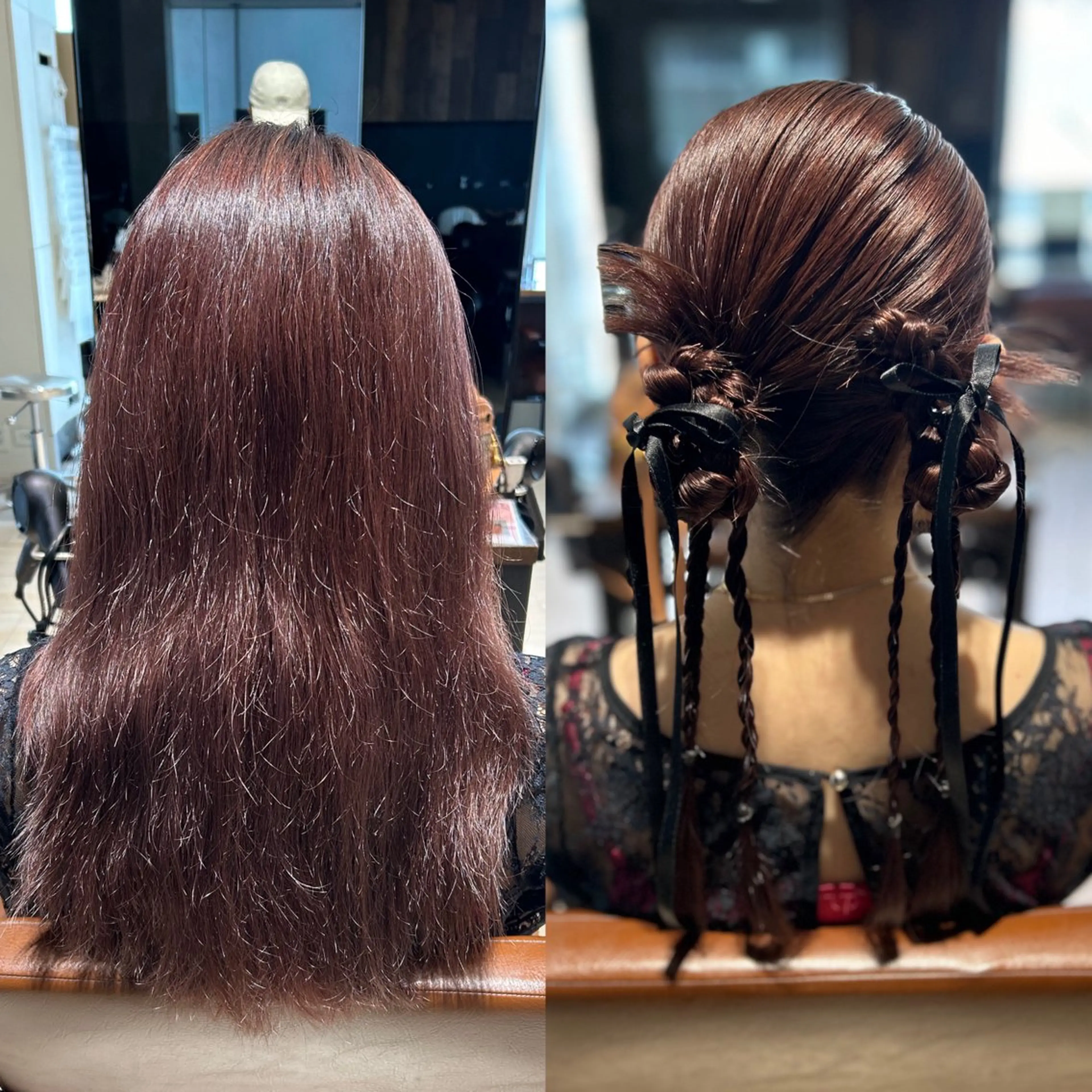 セミロング カラー ヘアアレンジ 髙木美緒🌿 レイヤー/アレンジのヘアスタイル