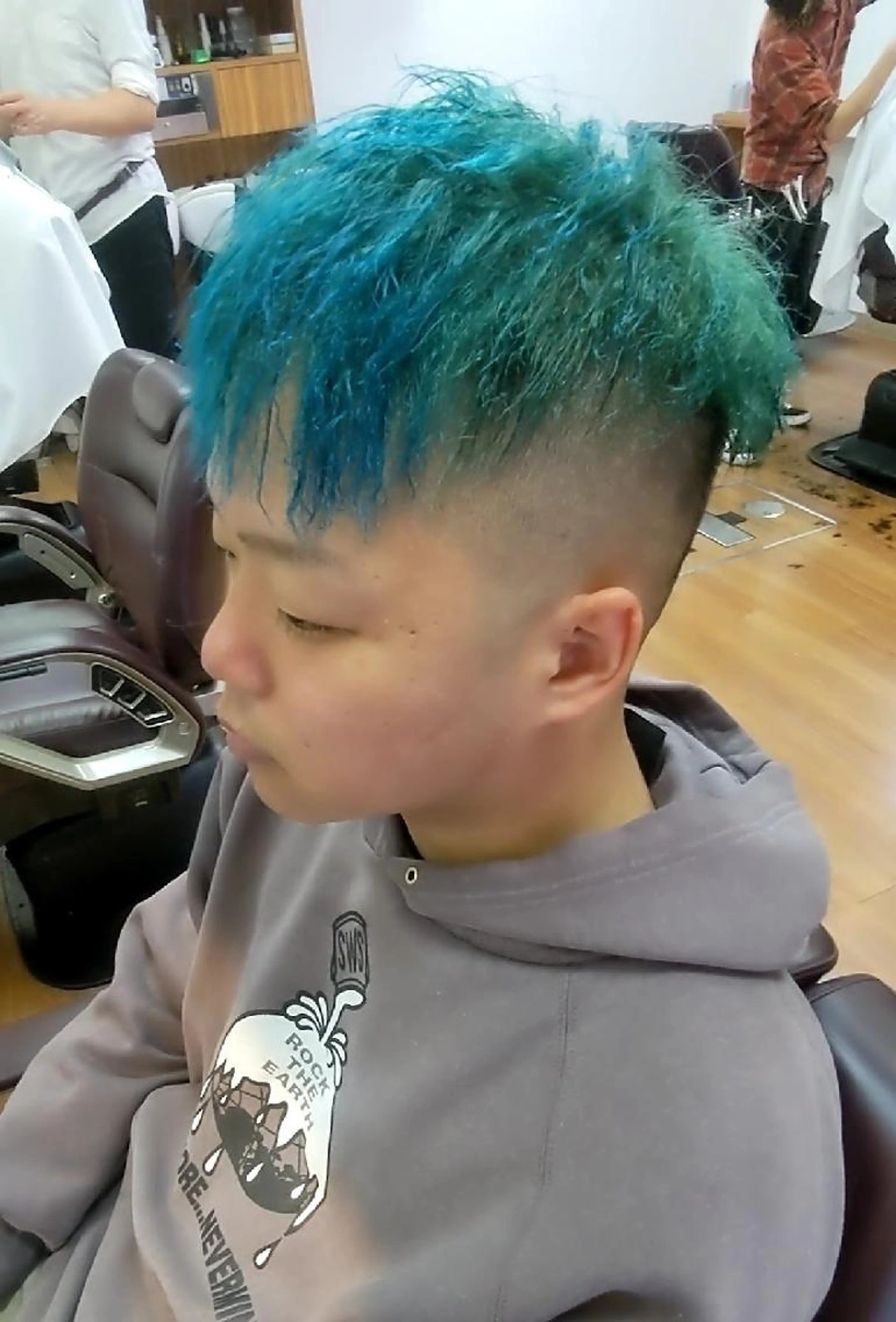 メンズカット+ツイストパーマの写真