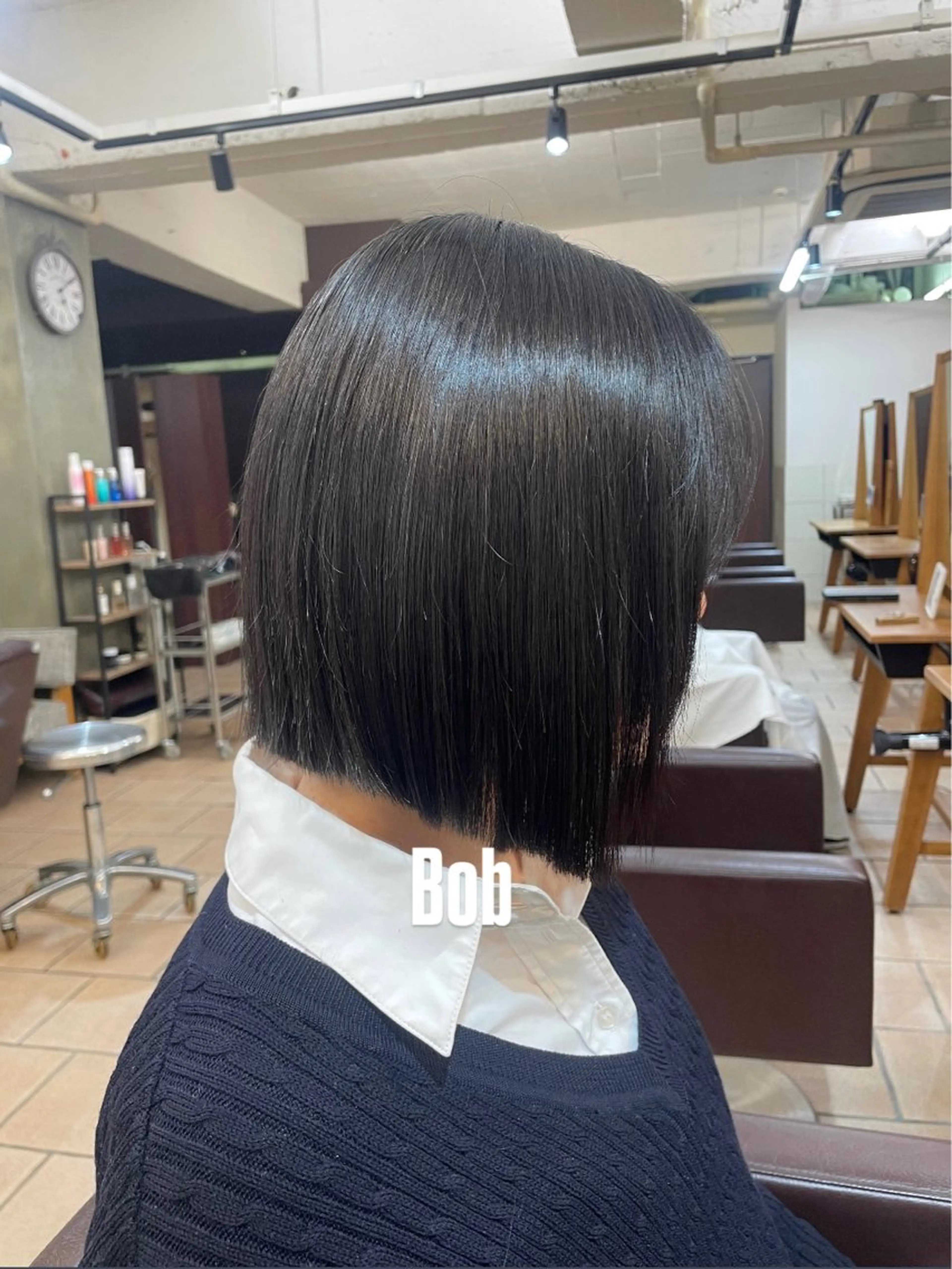 ミディアム ボブ 透明感カラー☆スパ☆ 石上遥楓のヘアスタイル