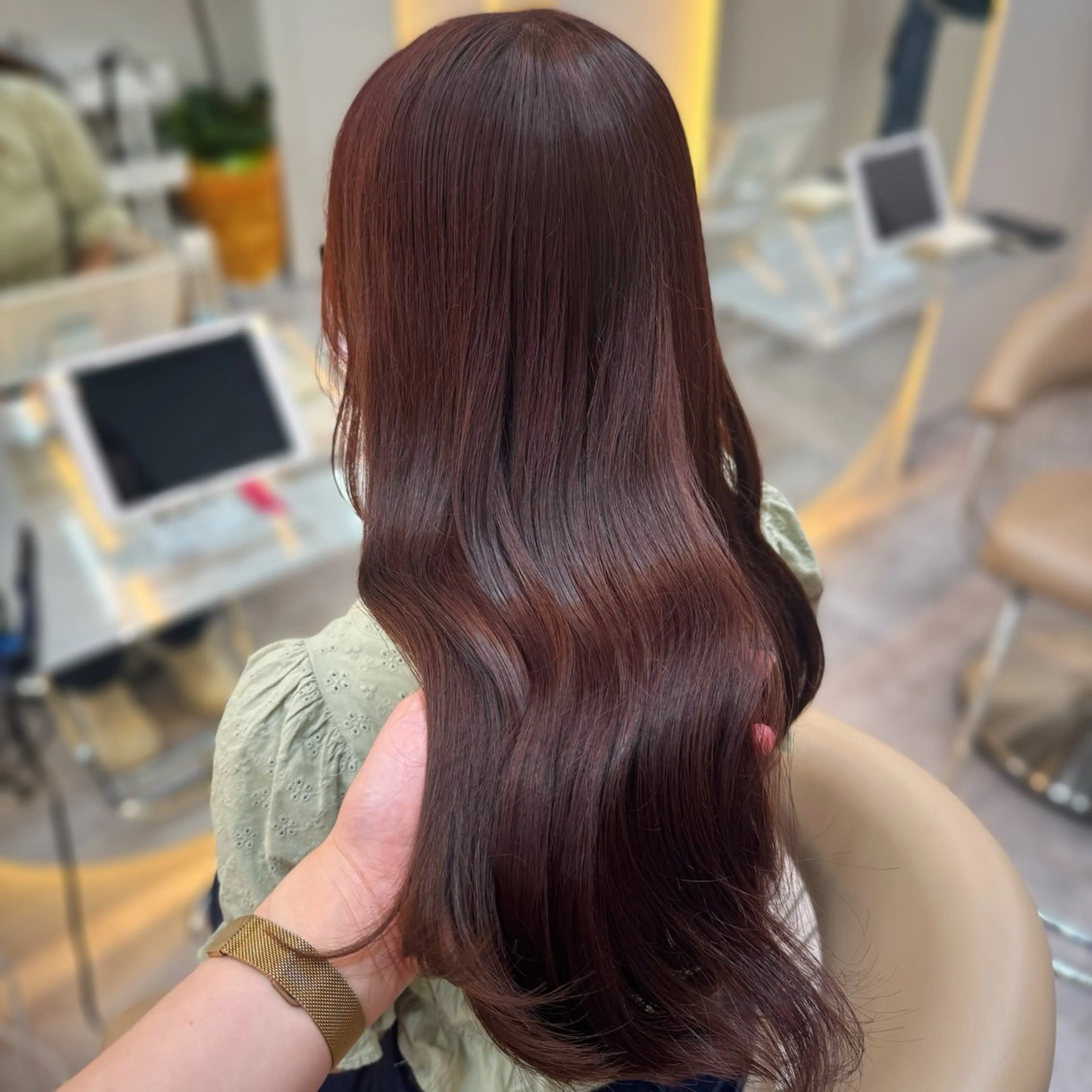 ロング 韓国トレンド💓 阿部あんじゅのヘアスタイル