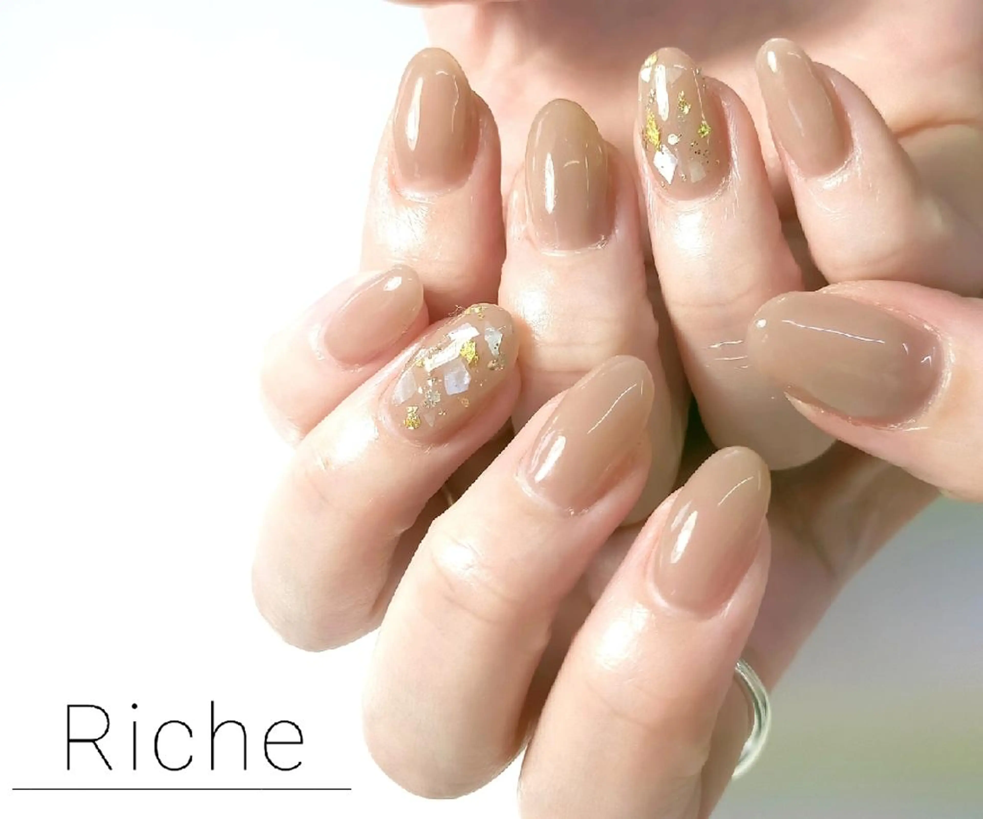 ネイル アートネイル ワンカラーネイル Riche. ﾈｲﾙｻﾛﾝﾘｼｪのネイルデザイン