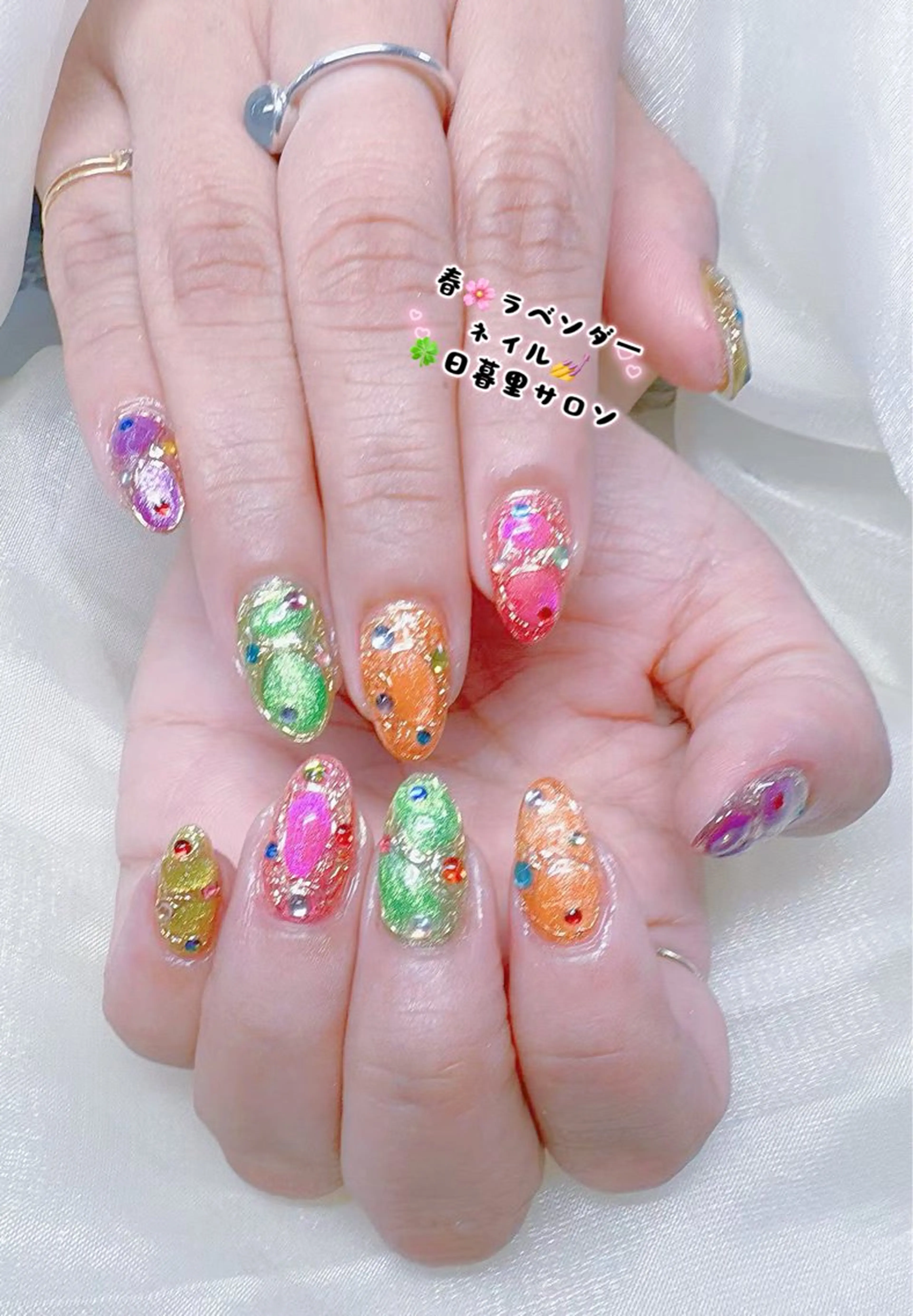 ネイル ラベンダー💖日暮里 ルル💖ネイルのネイルデザイン