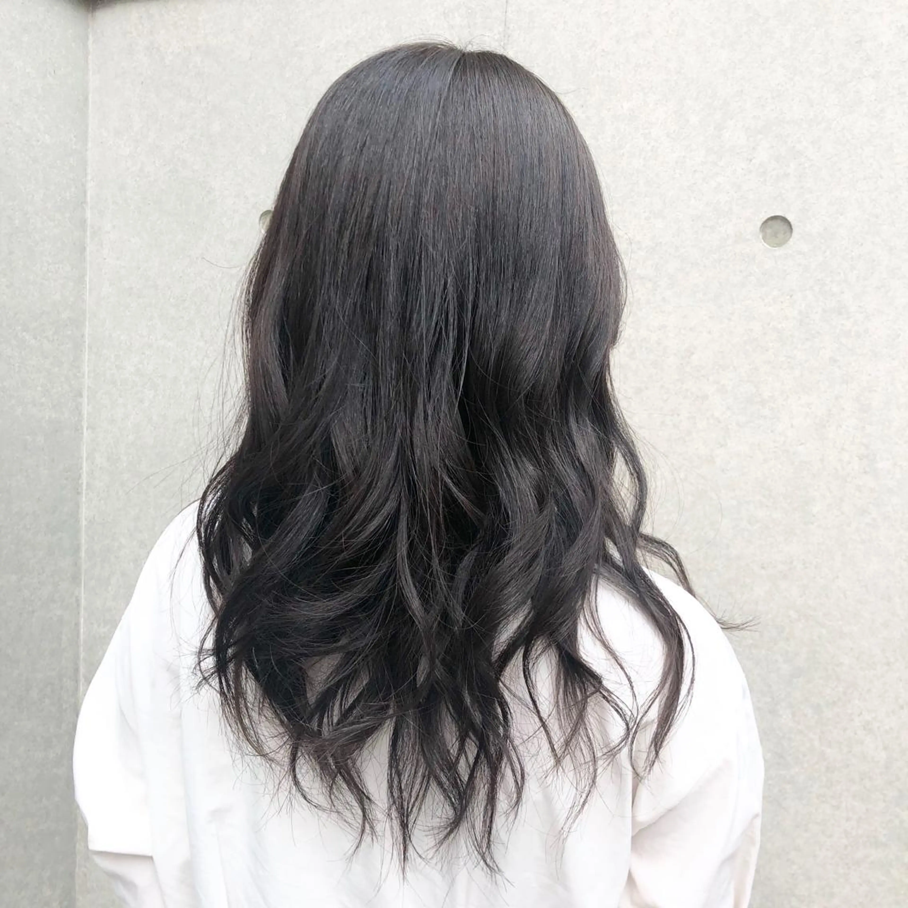 セミロング カラー ヘアアレンジ 吉田 瑛美のヘアスタイル