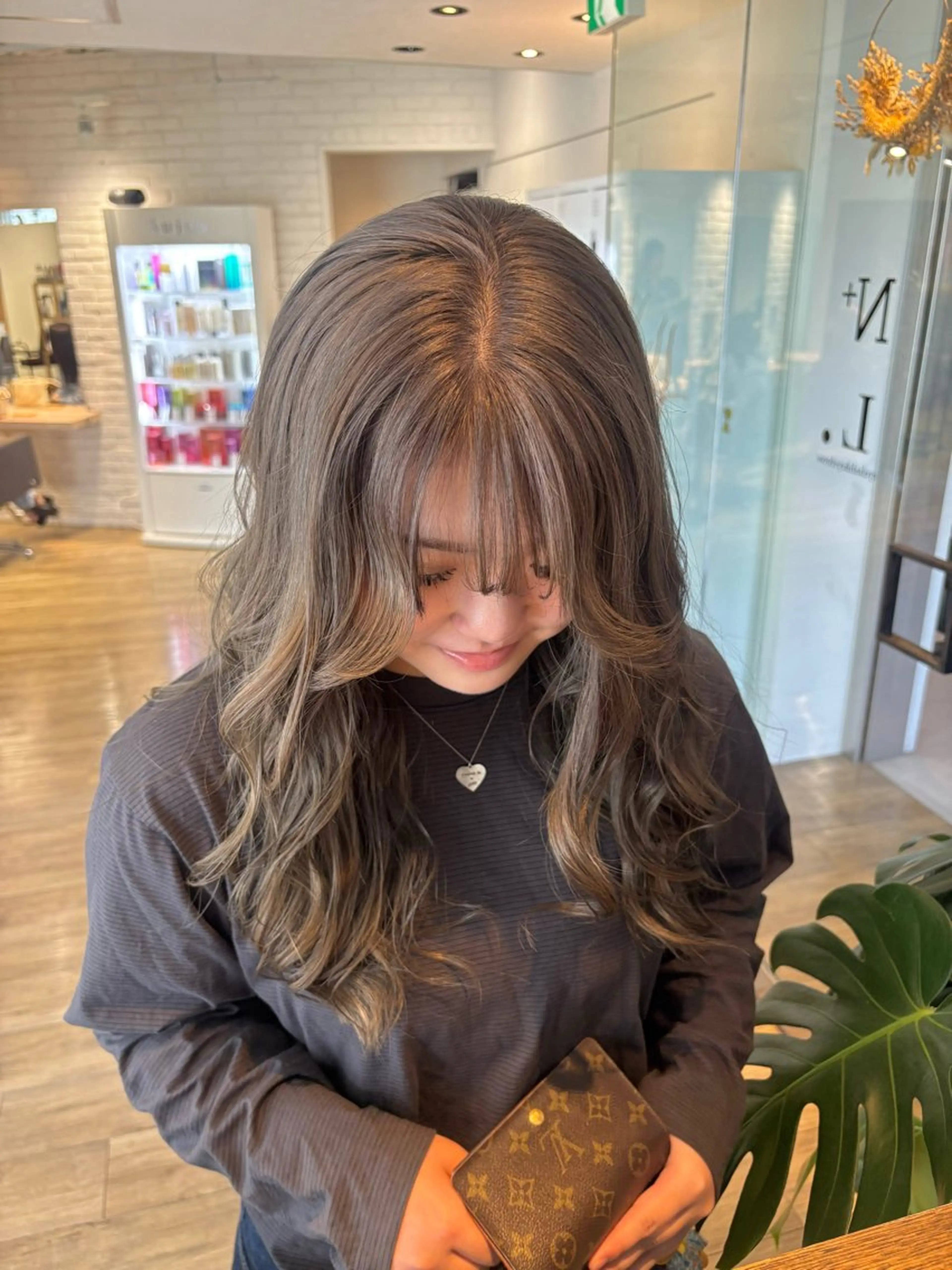 ロング 髪質改善 トリートメント カット ヘアカラー トリートメント 前田 菜奈子のヘアスタイル