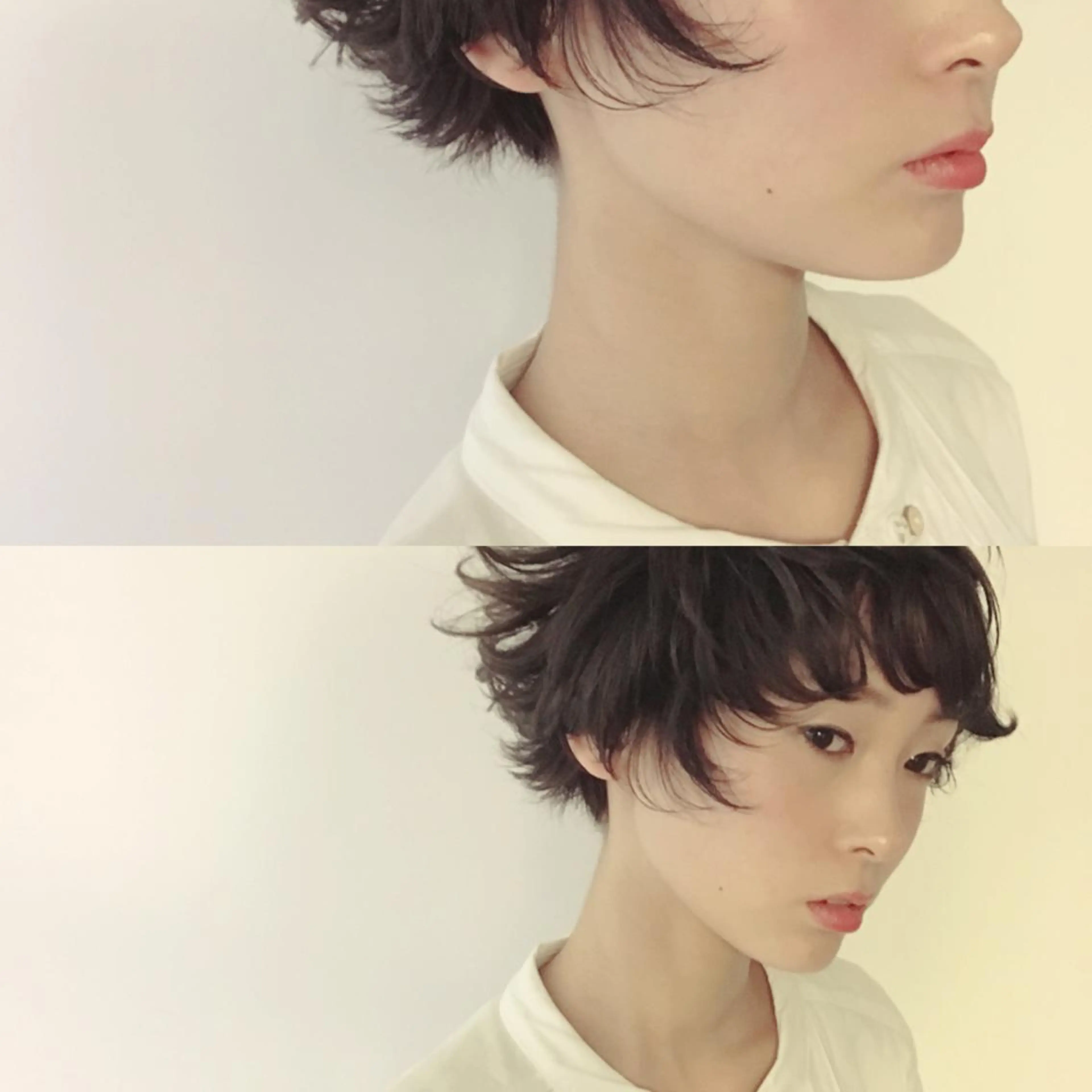 ショート カラー 外ハネヘア 金子 富士のヘアスタイル