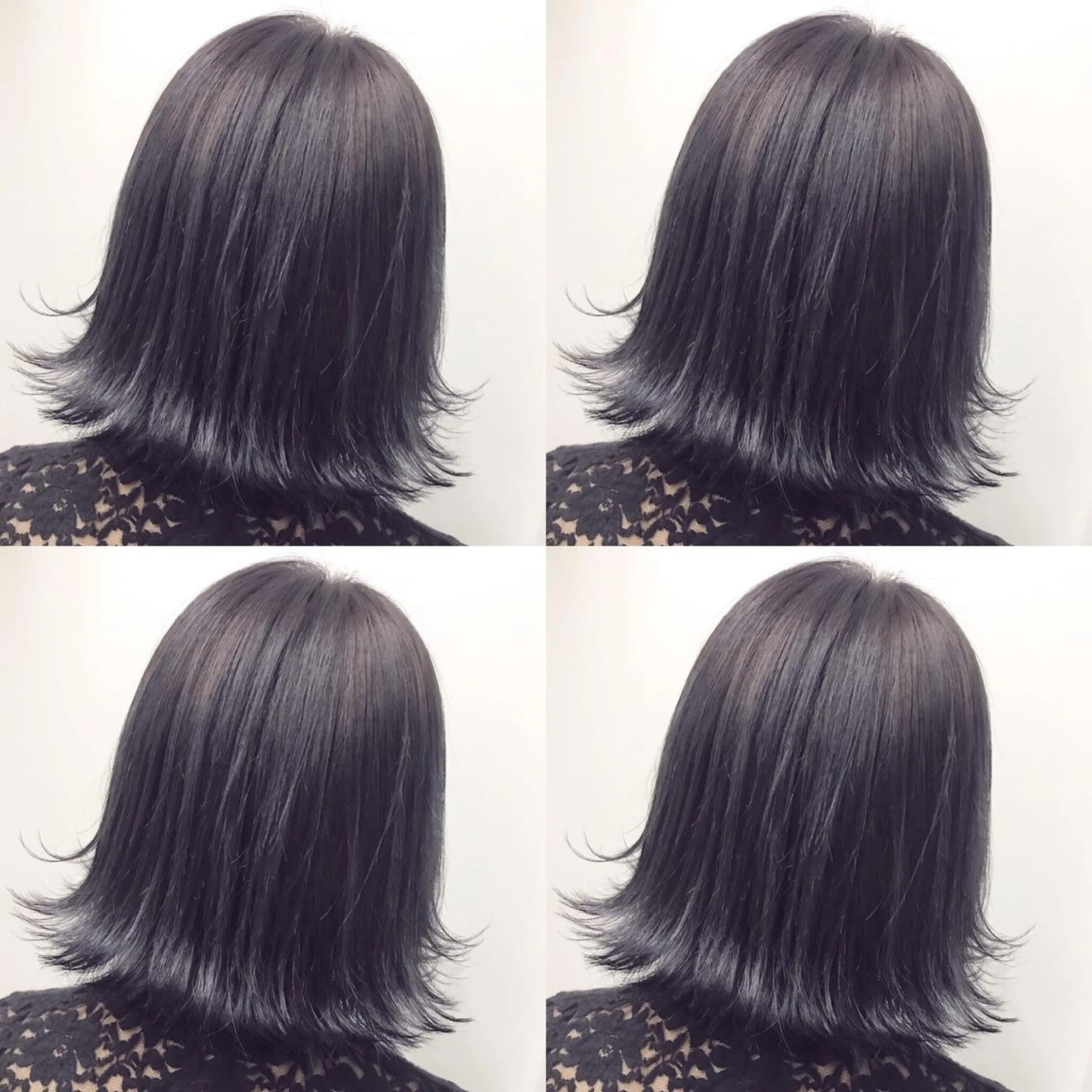 ミディアム カラー ヘアアレンジ ブルーカラー ラベンダーカラー カット ヘアカラー トリートメント ヘアセット 🫧柔色/トレンド カラー/川辺晴加のヘアスタイル