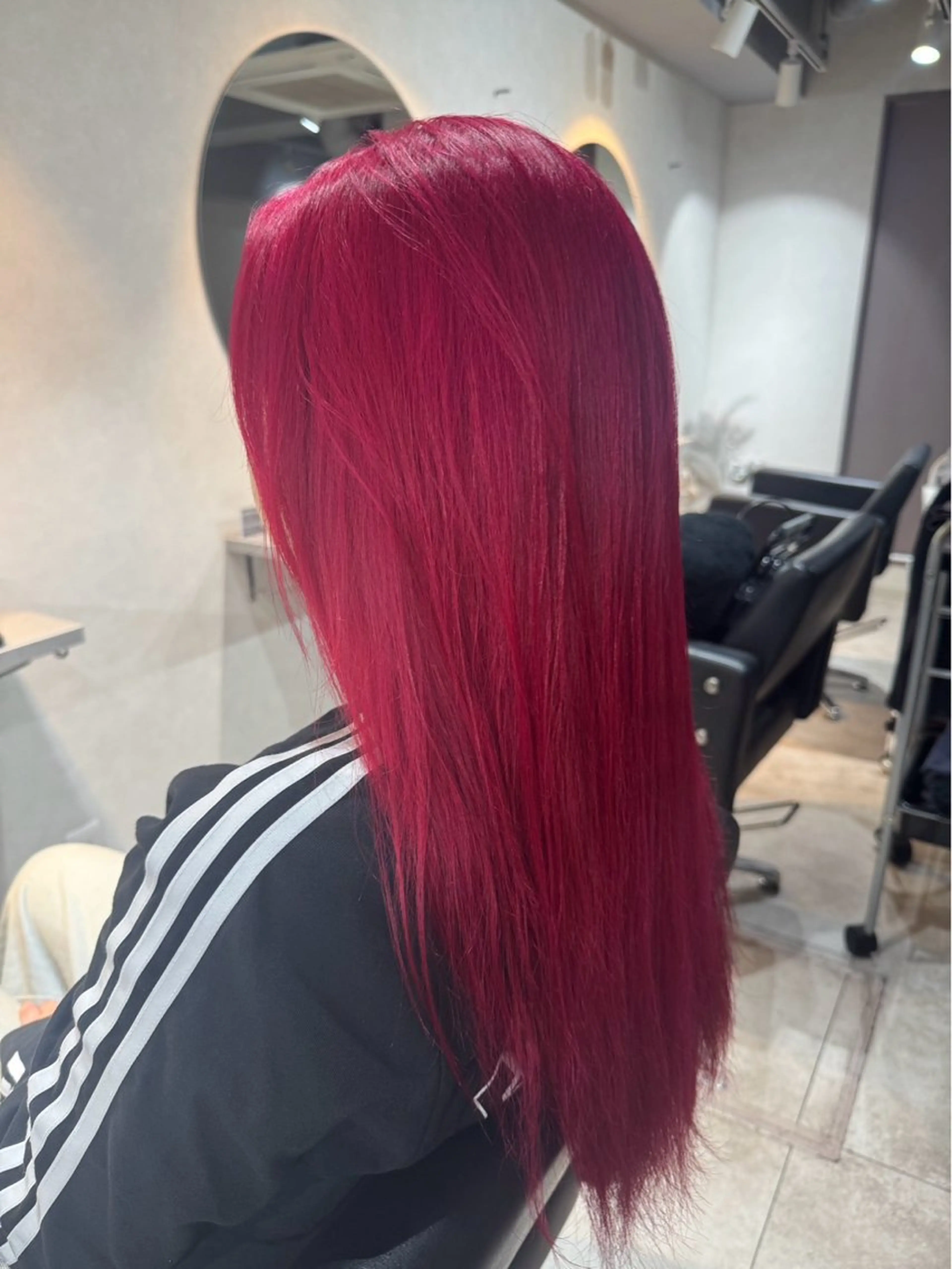 カラー ダブルカラー 松原 菜々子のヘアスタイル