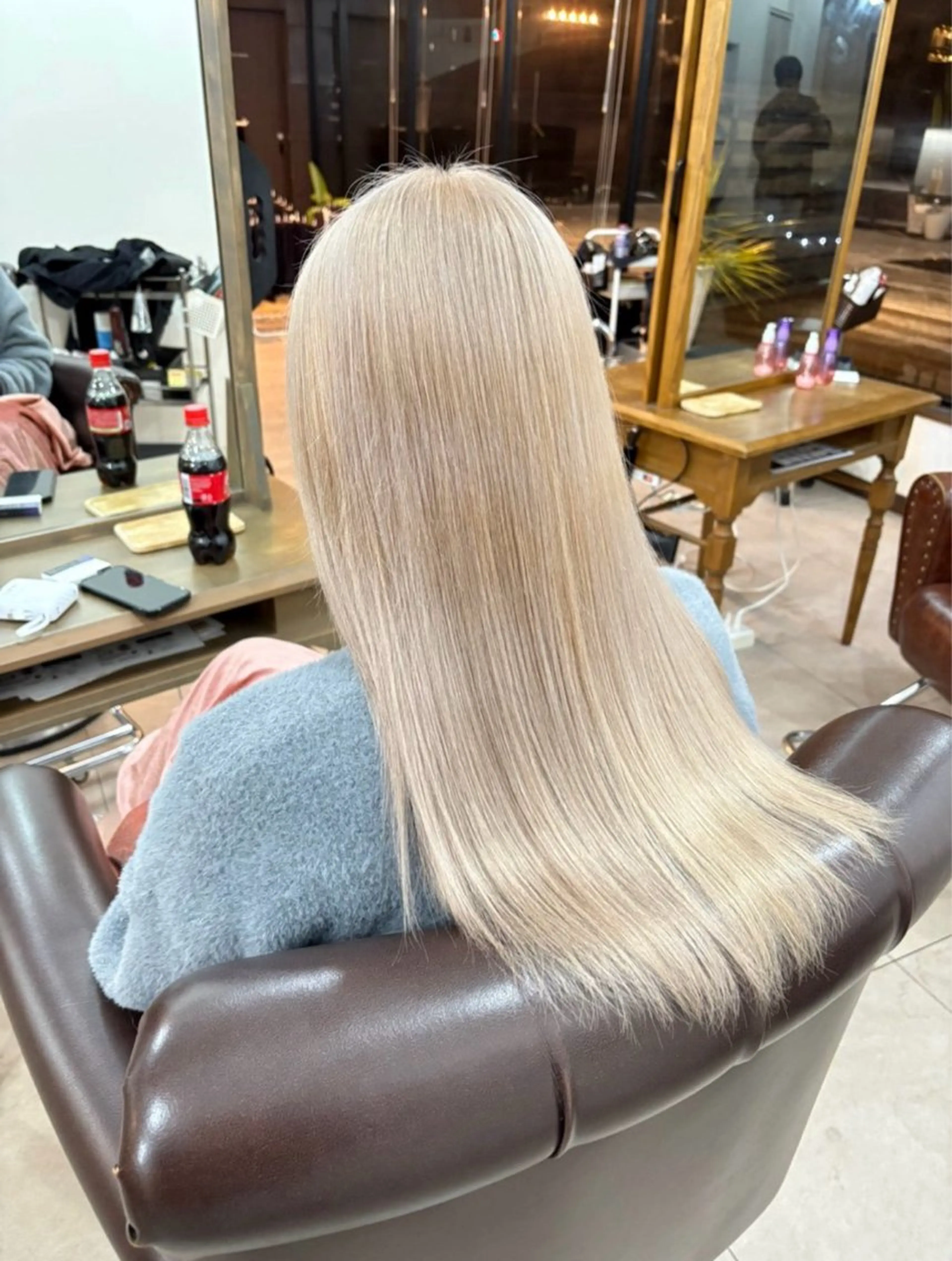 ロング カラー 新井 勢のヘアスタイル