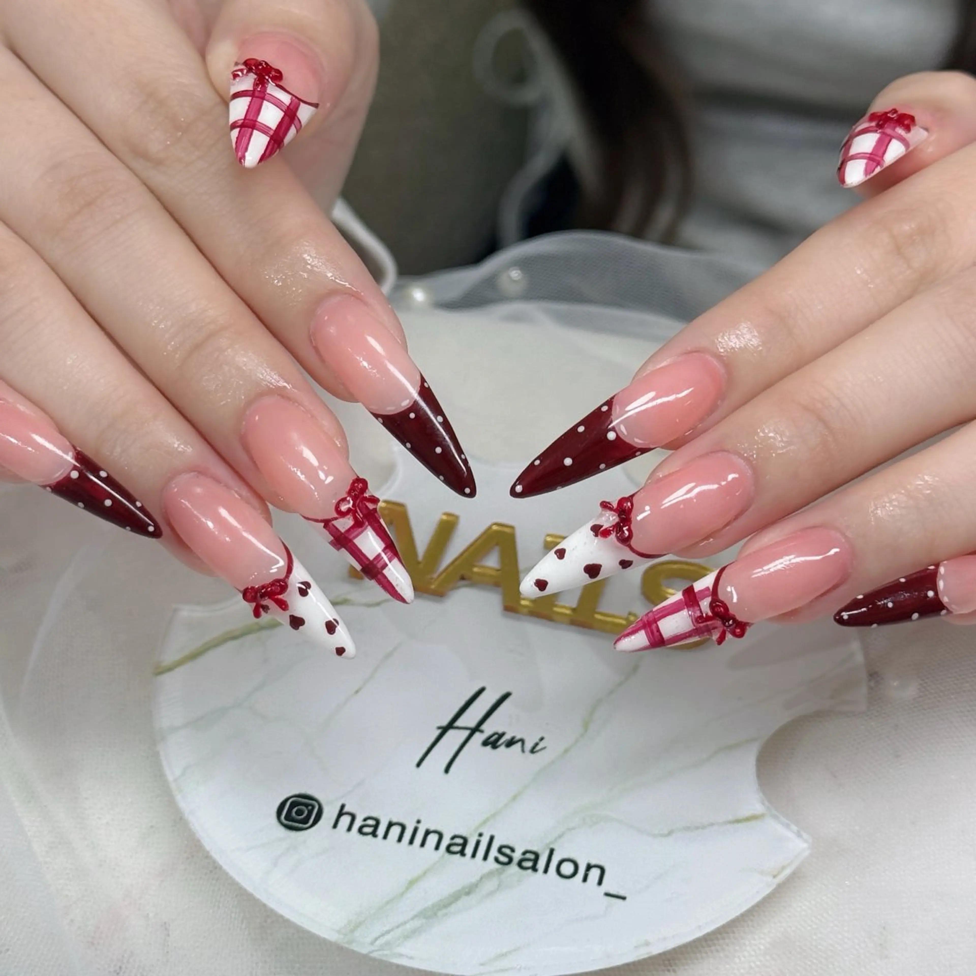 ネイル フットネイル フレンチネイル グラデーション 韓国ネイル ロングネイル ハンドネイル Hani Nail Salonのネイルデザイン