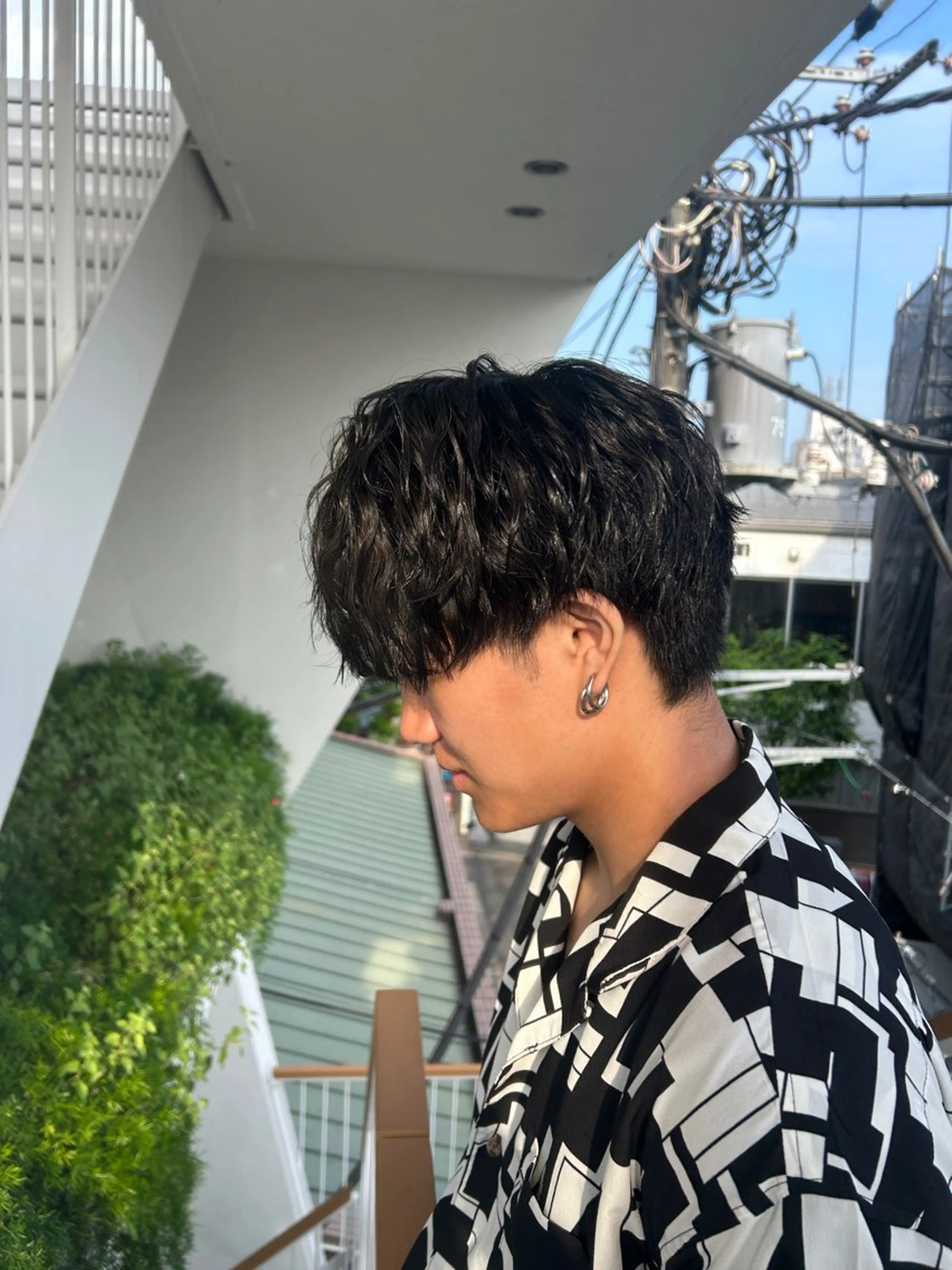 メンズ カット トリートメント ヘッドスパ ヘアセット カズキ🌼曲がる 縮毛矯正のヘアスタイル