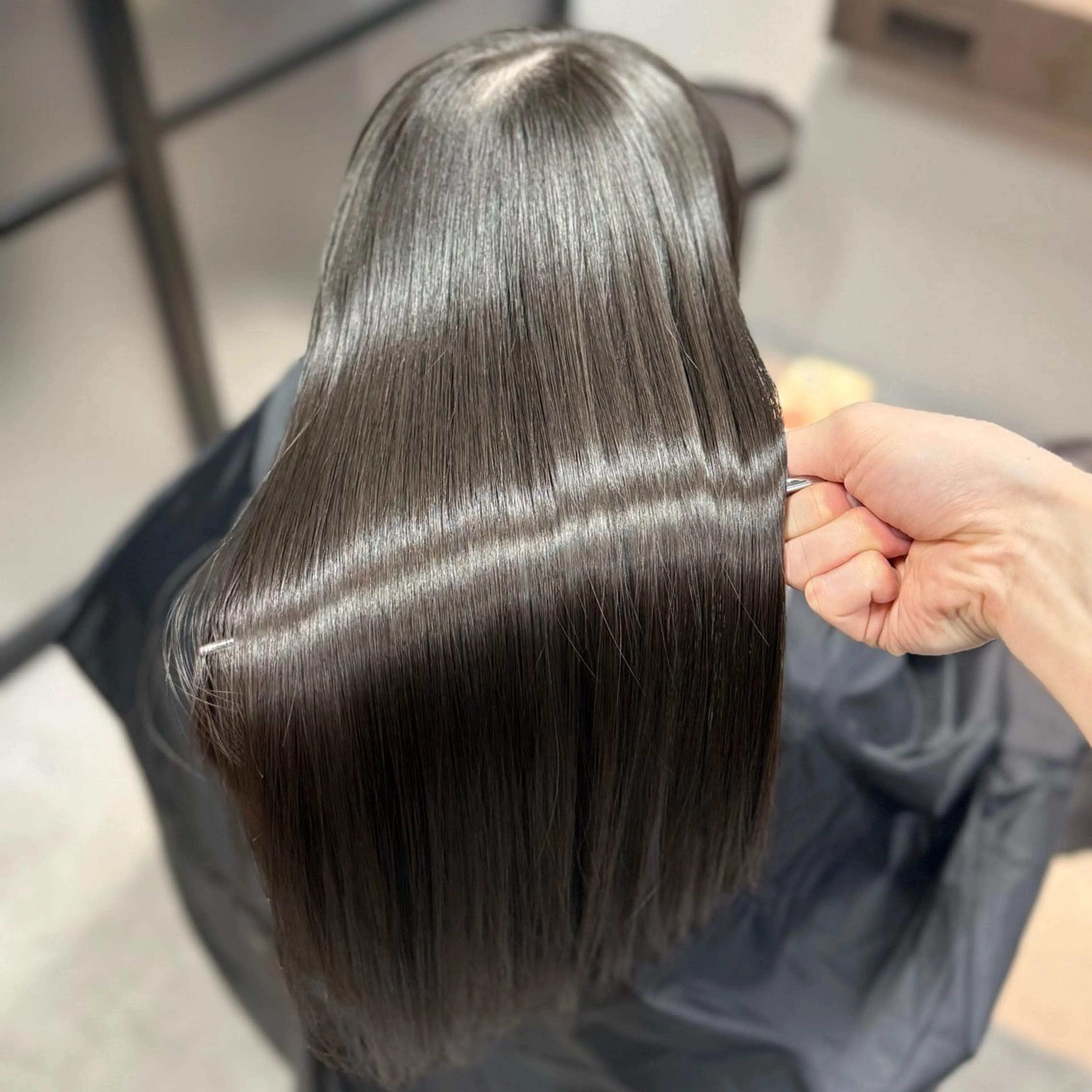 ロング 髪質改善 韓国風ヘア 縮毛矯正 トリートメント カット トリートメント 髪質改善Ⅰ透明感 艶カラーⅠたつやのヘアスタイル