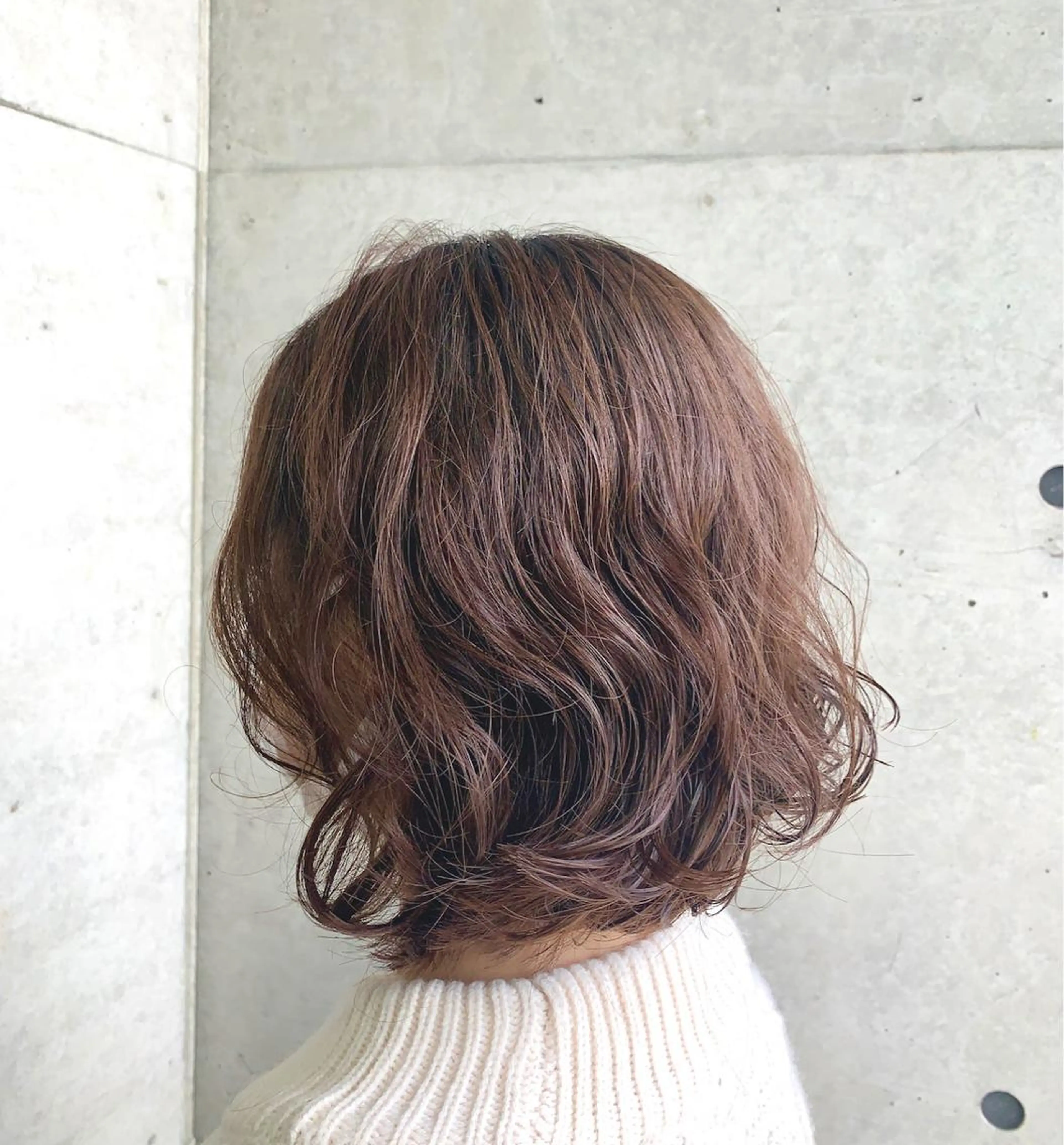 ミディアム パーマ ミディアムパーマ カット パーマ __ みずきのヘアスタイル