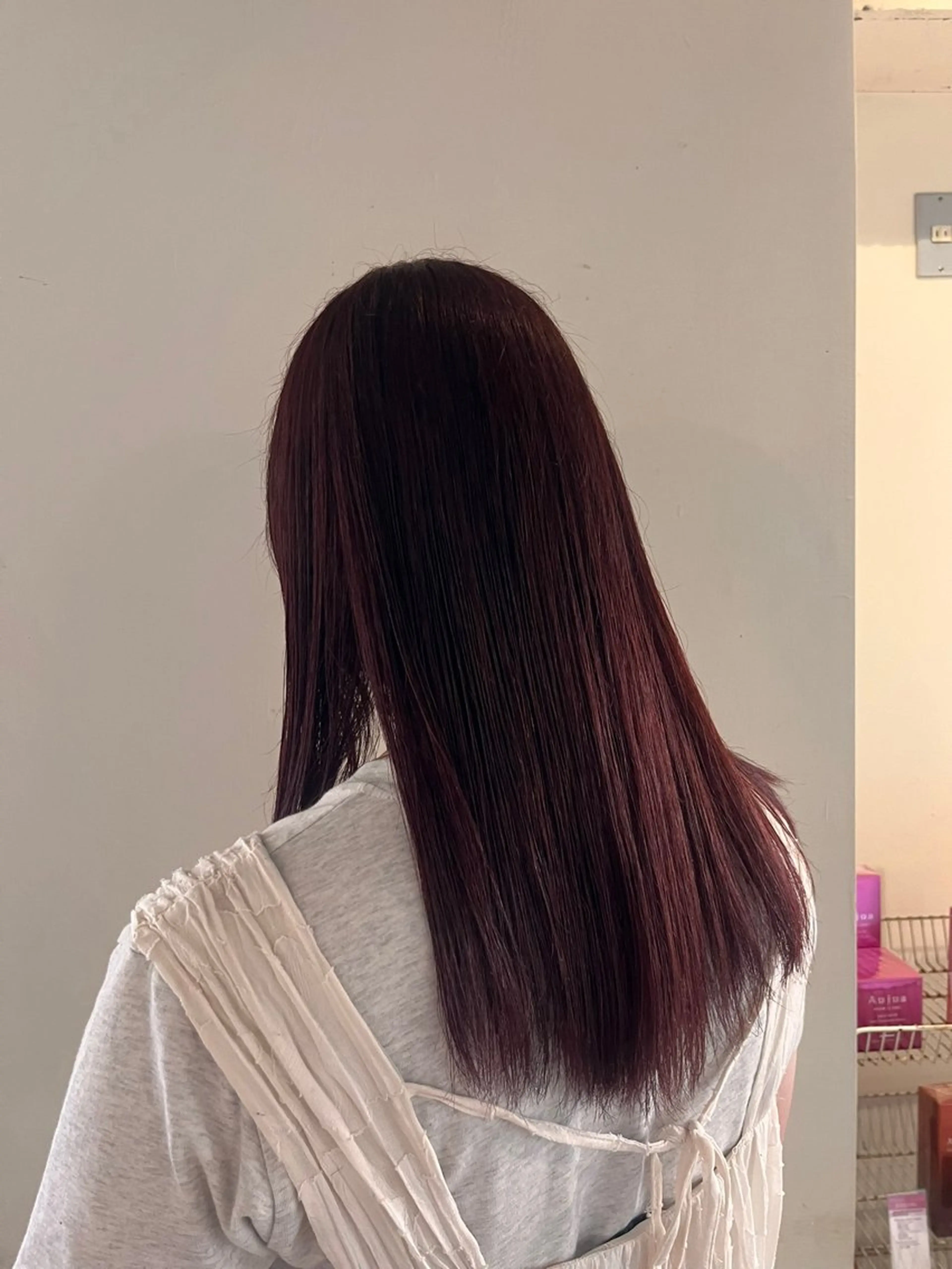 カラー ボルドーカラー 美容室はなこ/万代 /みなみのヘアスタイル